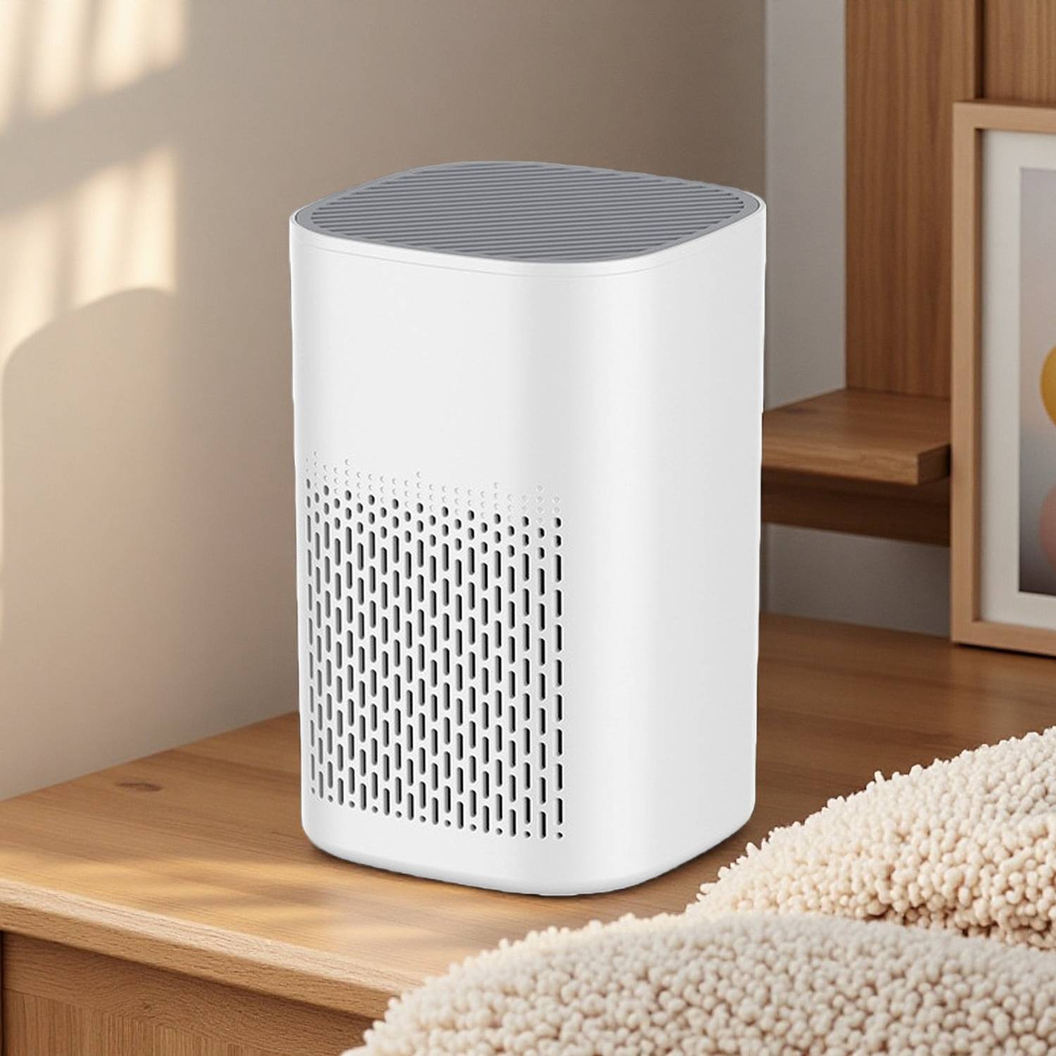 FLUDDER Air Purifier for bedroom Cover upto 200 Sq Ft True HEPA H