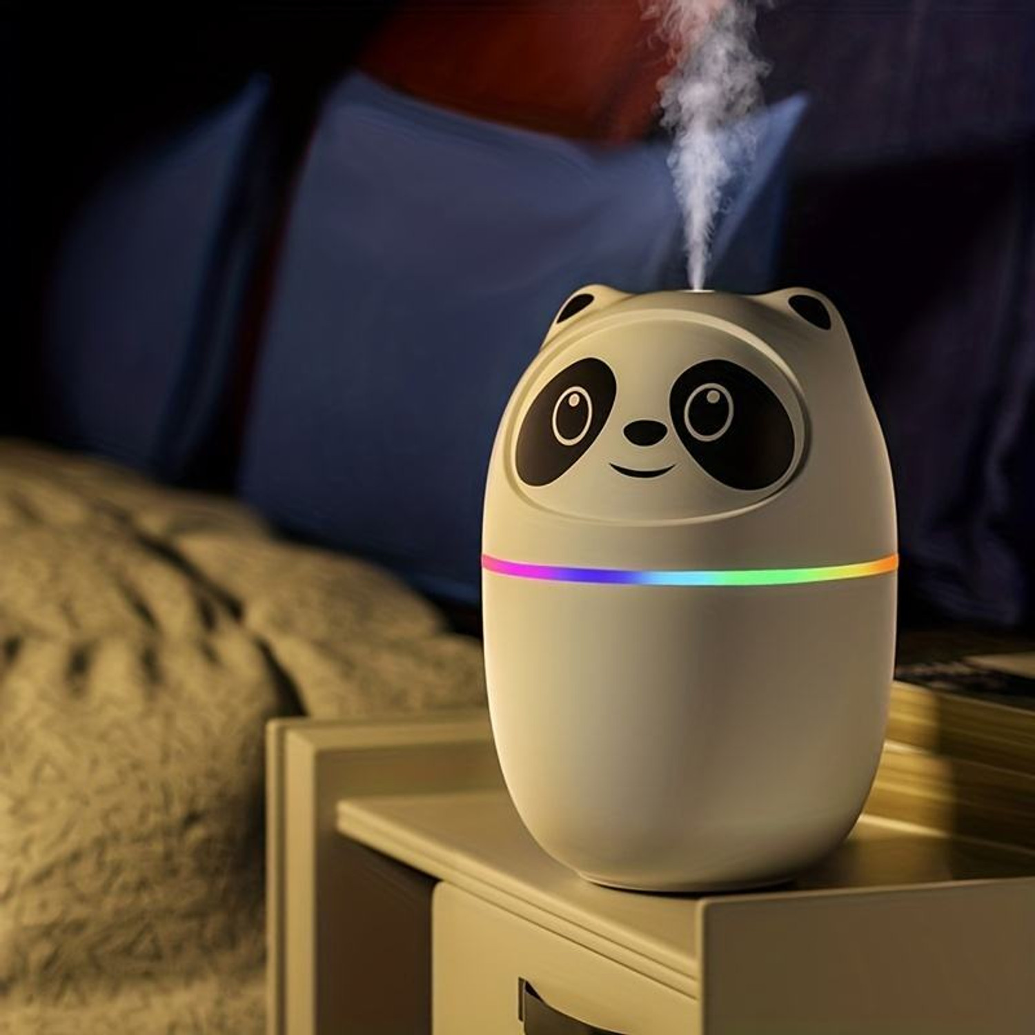 Image of IMNISHNAY Panda Humidifire for Room Moisture, Aroma Diffuser for Home Portable Room Air Purifier