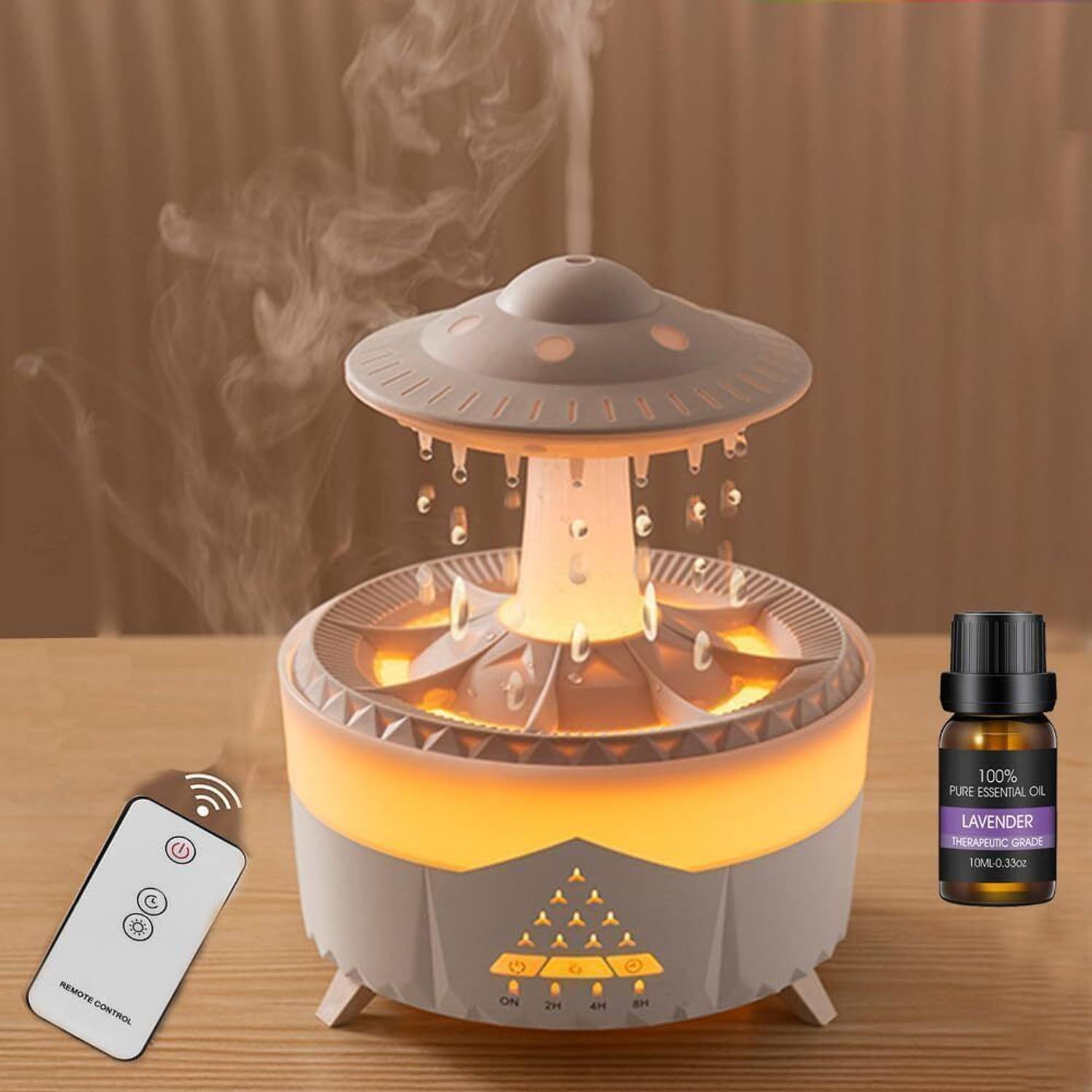 DOCOSS CloudRain Aroma Diffuser for Home Electric & Humidifier Oi