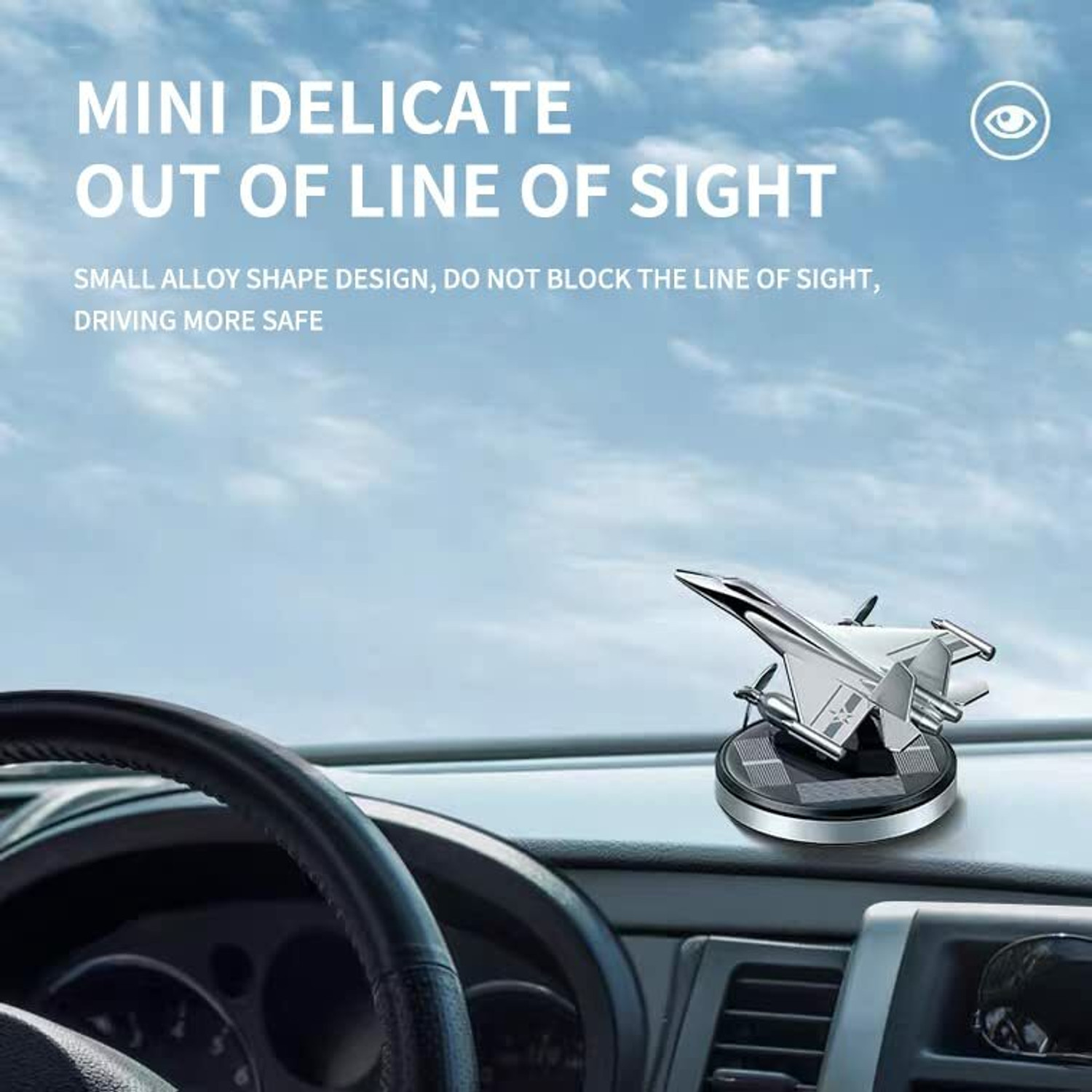 Image of LAVITRA universal Car Freshener Diffuser Trending New Jet helicopter glider Aeroplane Alloy Solar Car Air Freshener Aromatherapy Car Interior Decoration Accessories Fragrance for Home Office Decoration Perfume Solar Aeroplane Big