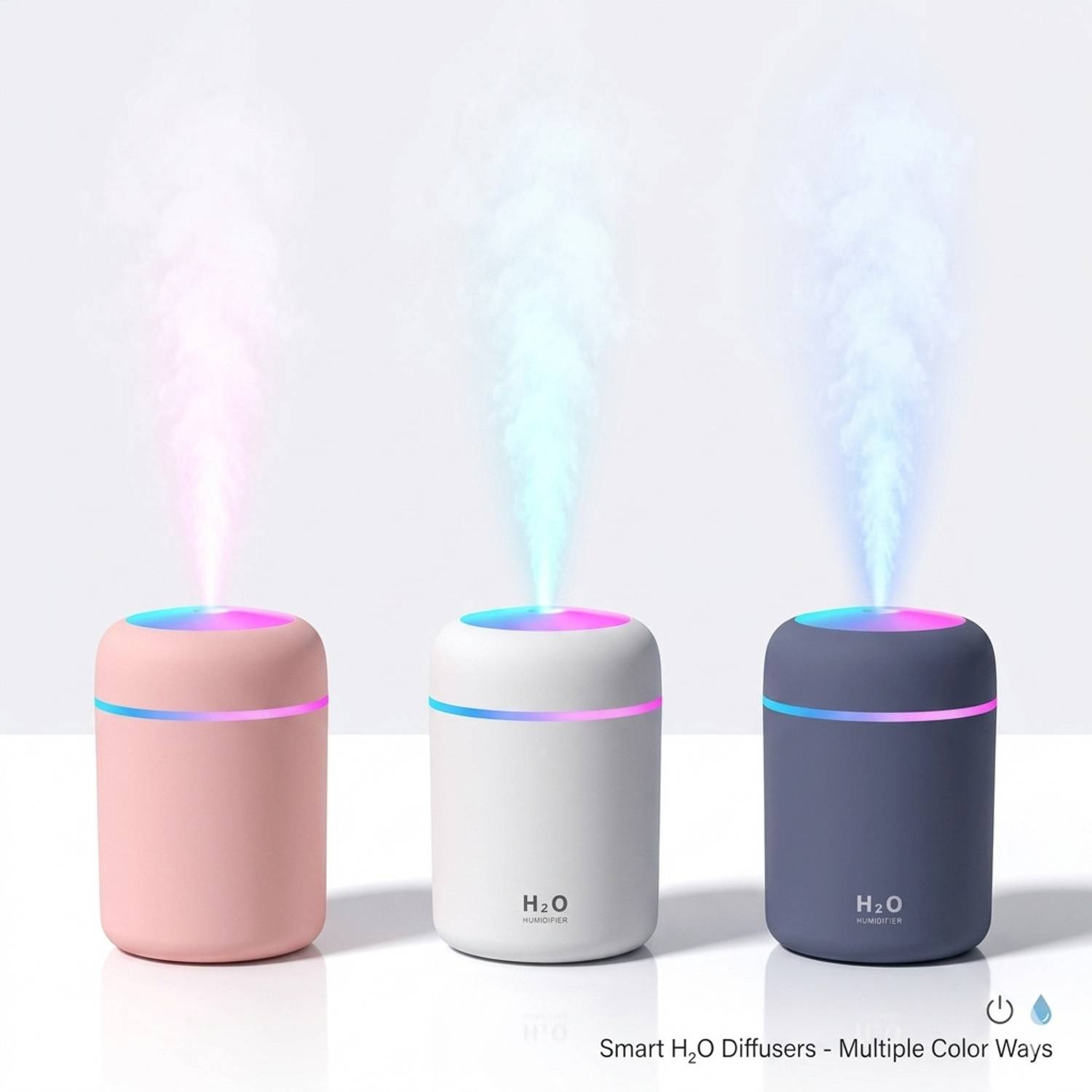 USB Colourful Air Humidifier H20