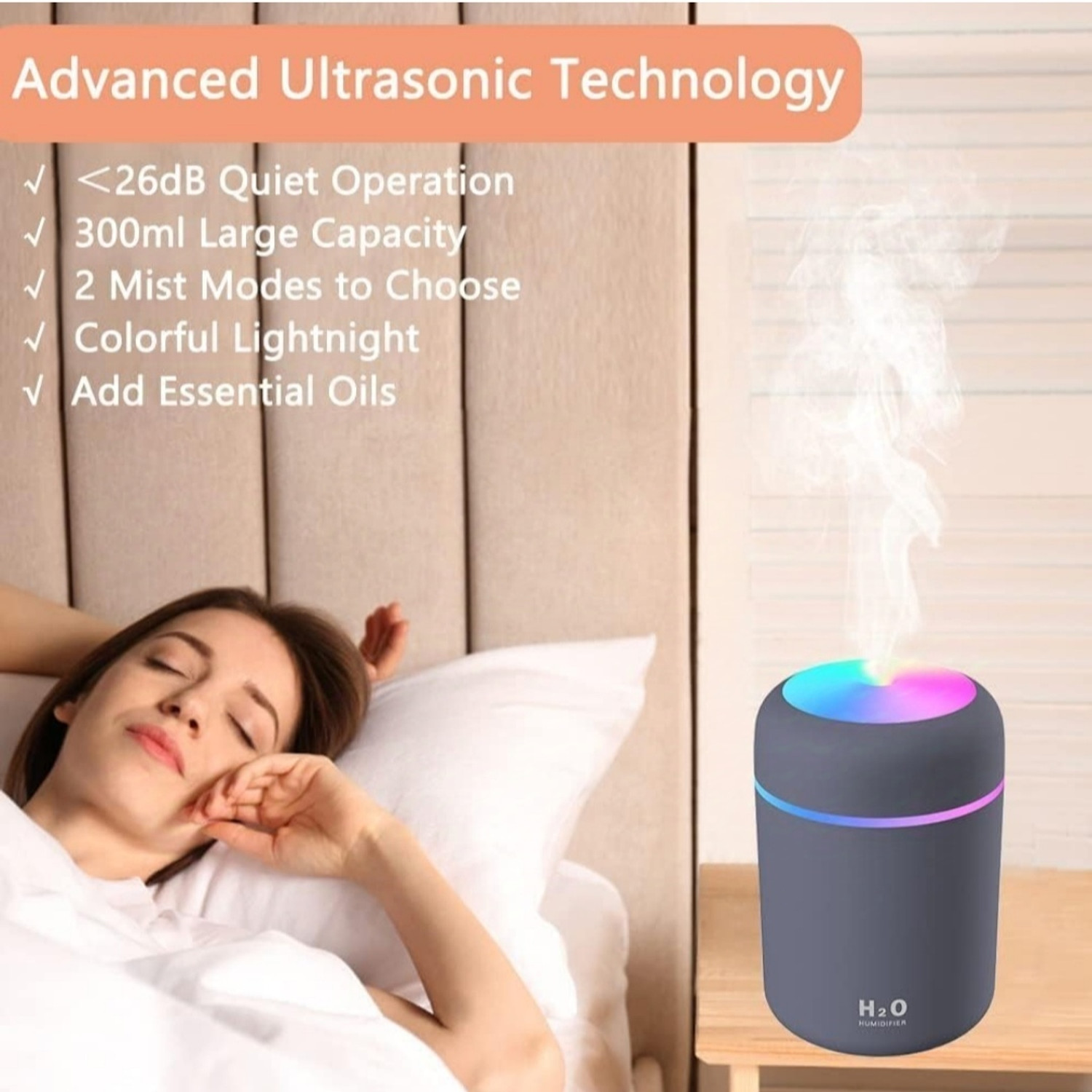 Image of SALONA Air purifier (GREY) Portable Room Air Purifier
