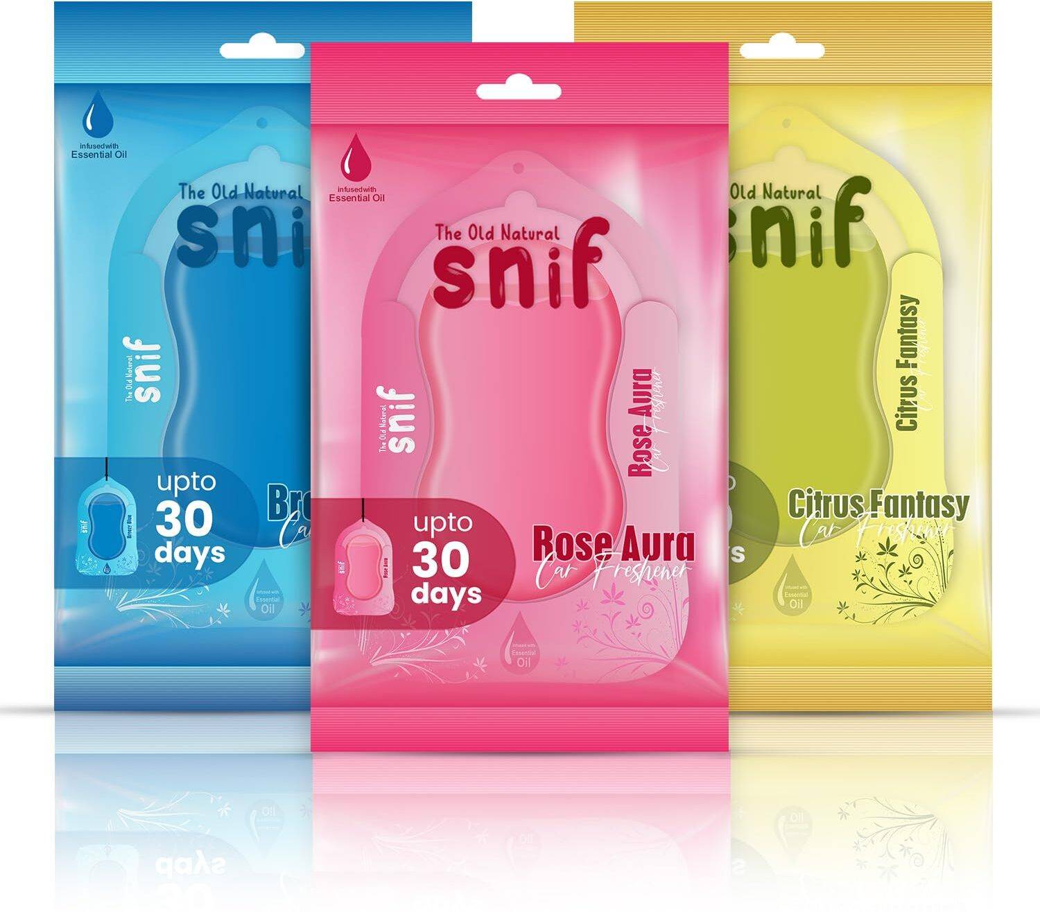 The Old Natural Snif Gel Wink Hanging Car Air Freshener Perfume P