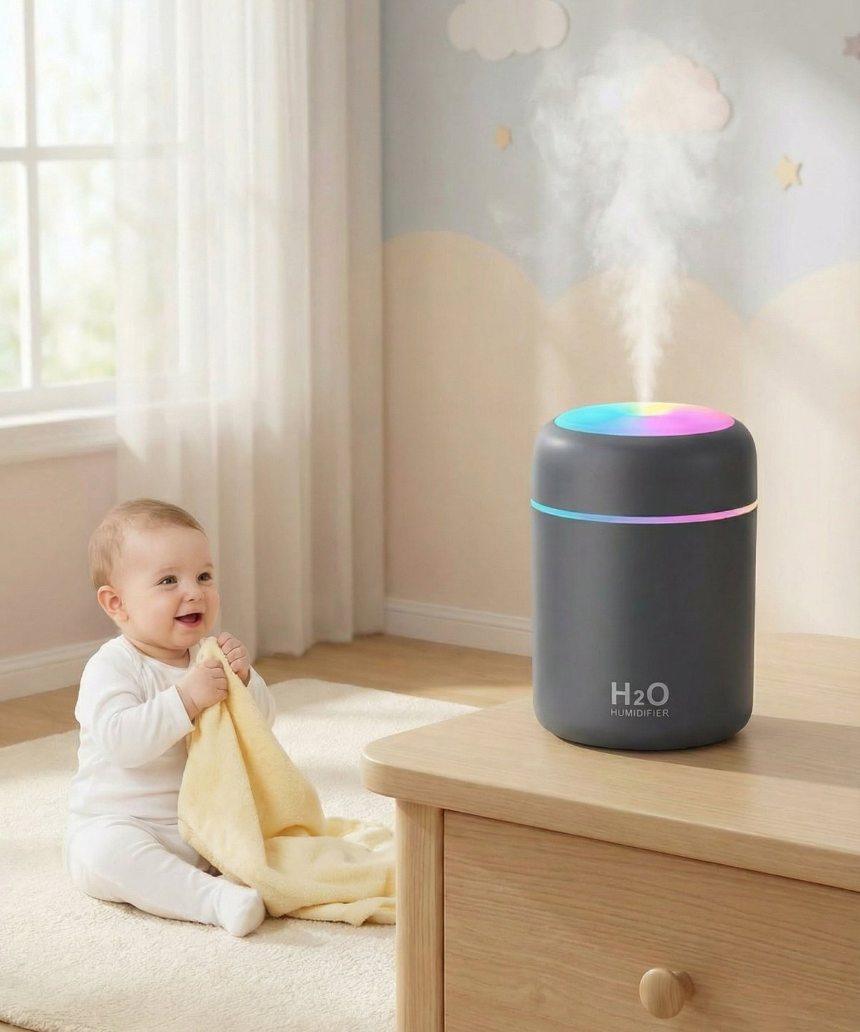 Image of SALONA Air purifier (GREY) Portable Room Air Purifier