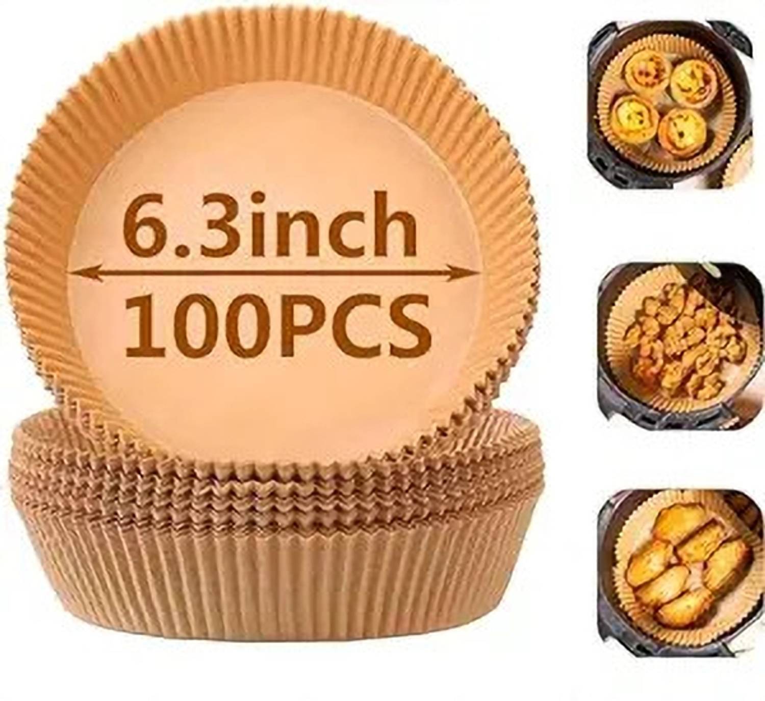 DMZONE 100PCS Disposable Paper Liner, Non-stick, Baking Paper & O