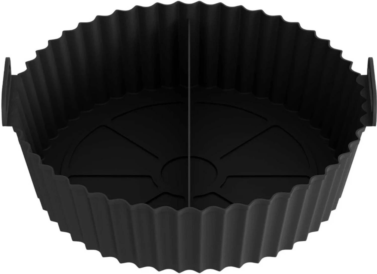 ADL PASSION Air Fryer Silicone Liners Basket Round (Black) Airfryer Tray
