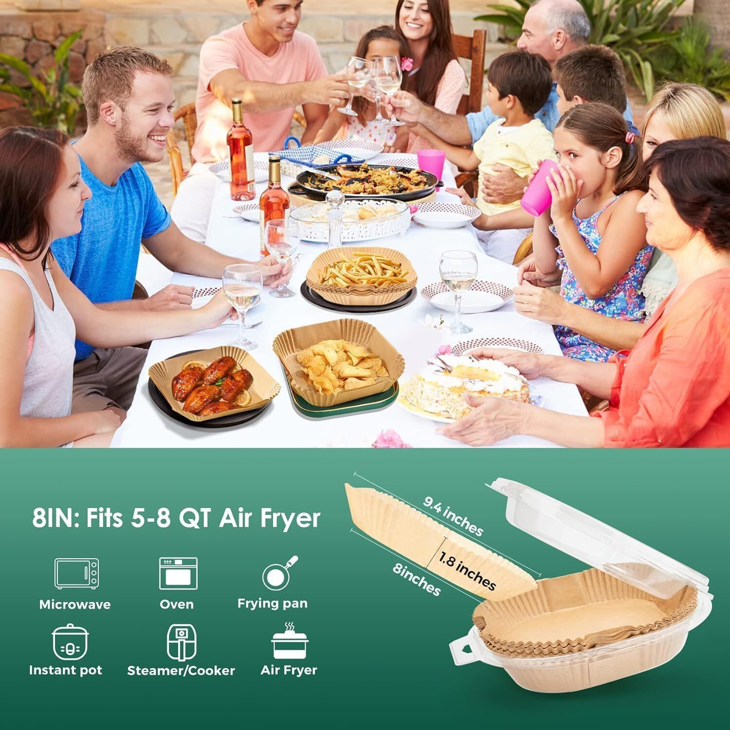 Image of ZUSTPACK 5-8 Qt Air Fryers, Air Fryer Ovens, and Compatible Baking Trays Airfryer Tray