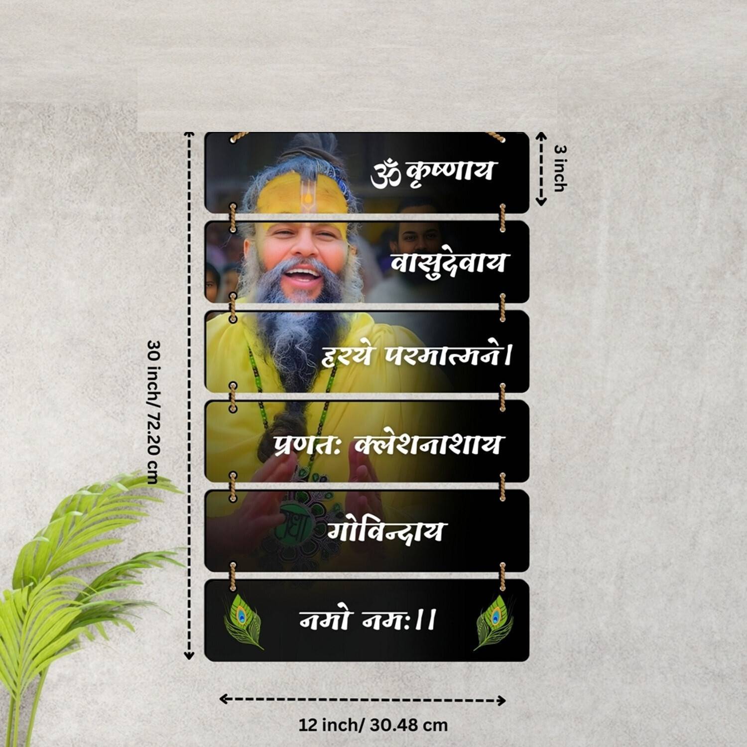 SNDArt Premanand Ji Maharaj Wall Hanging A126 - Image 5