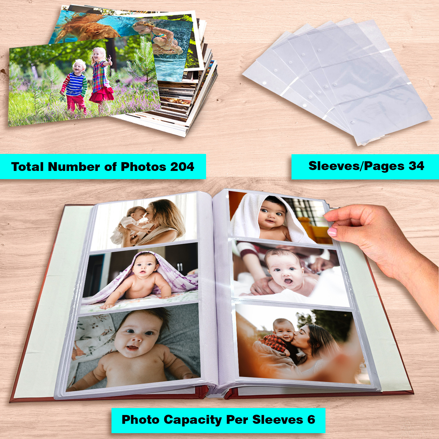 Image of SEHAZ ARTWORKS Photo Album | Gifts for Friends | Photo Album 200 Pages| Photo Album Diary Album