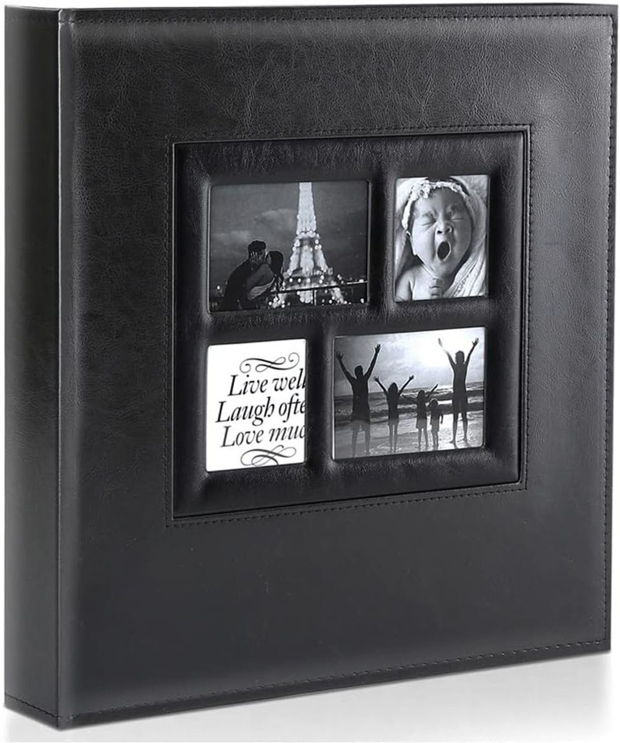 Image of HASTHIP PU Leather Photo Album 6 Inch 500 Photos Large Capacity Memory Book Album