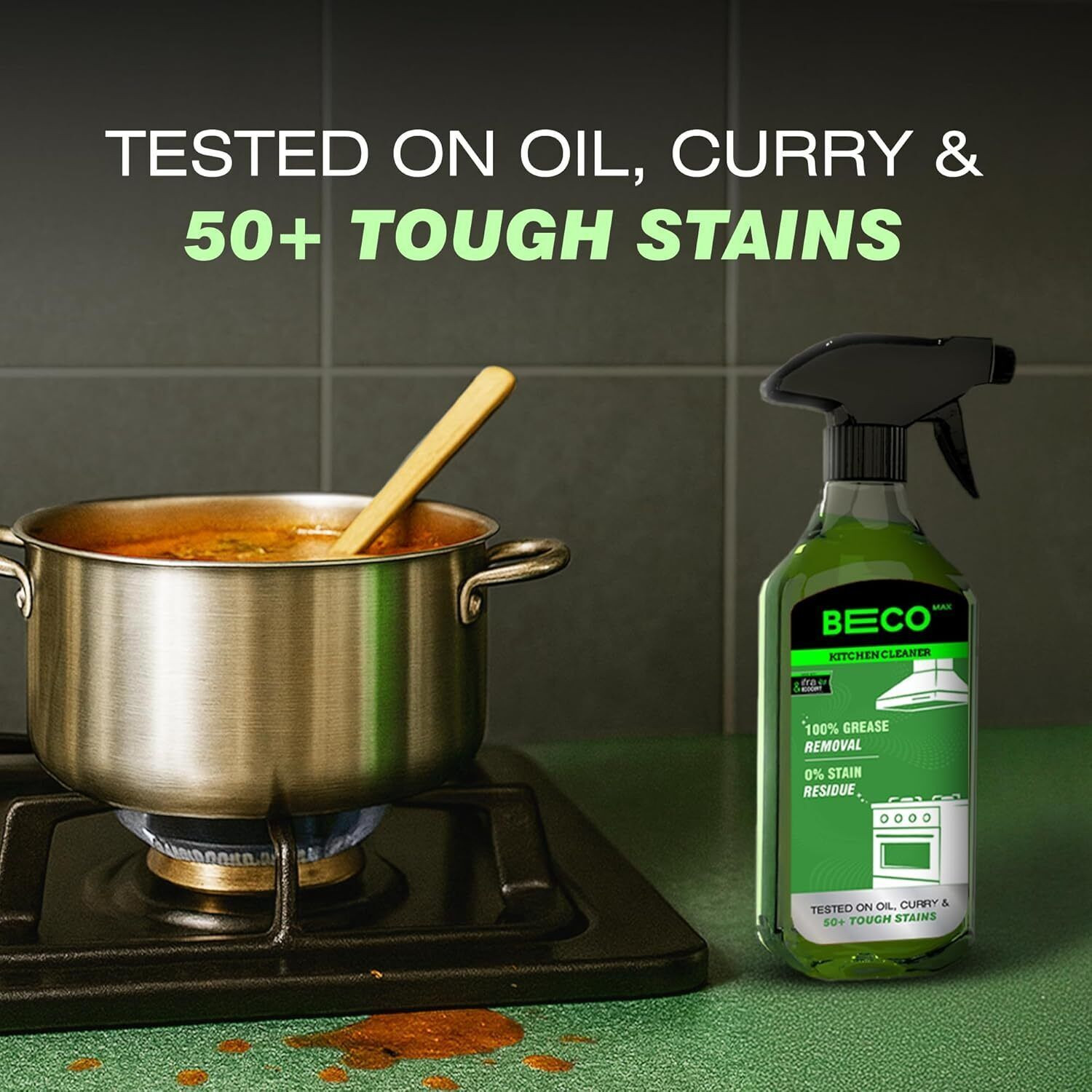 Image of Beco Max- Kitchen Cleaner-Instantly removes Tough Greases, No stains or residue Kitchen Cleaner