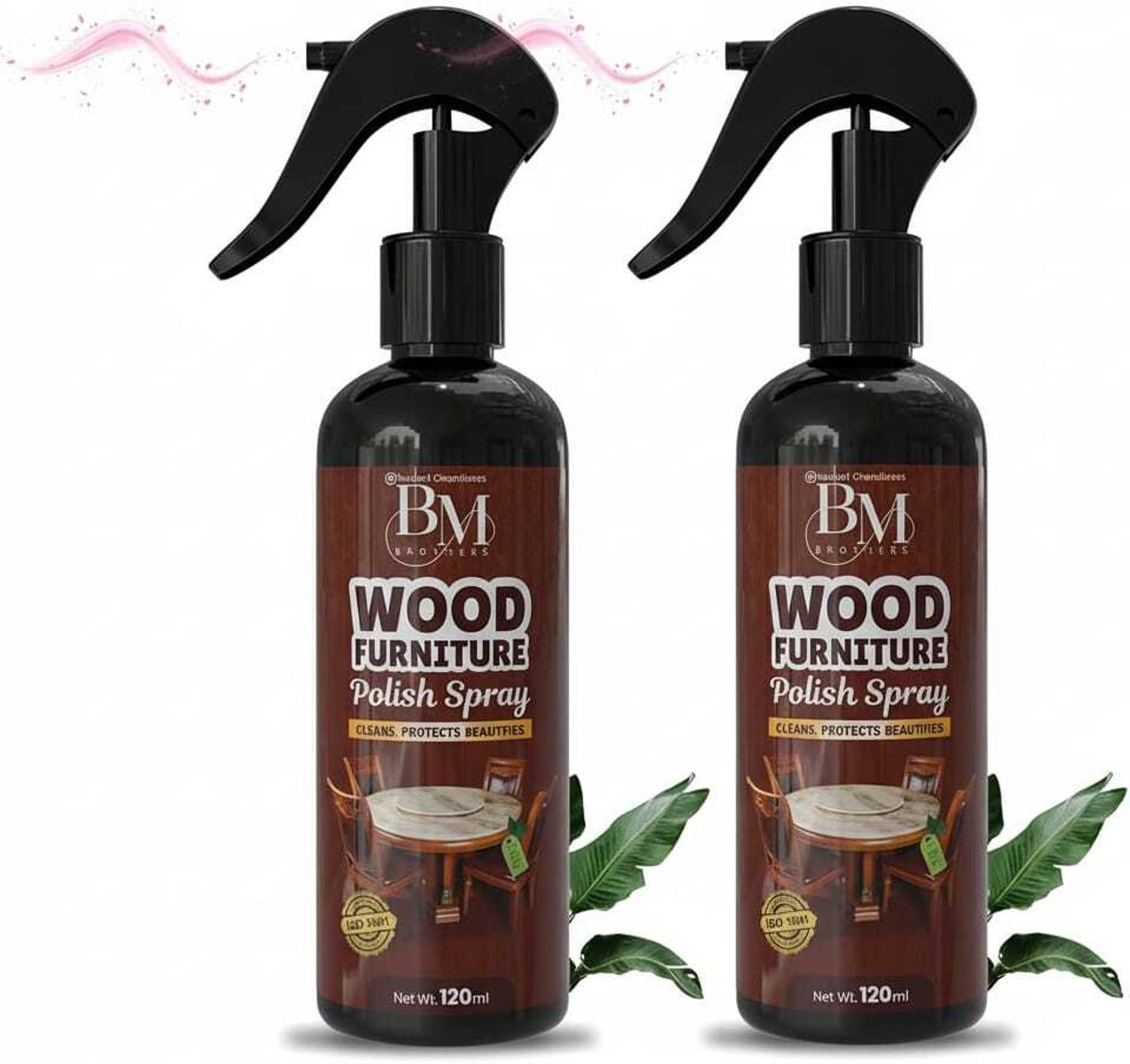 BM brothers Furniture Cleaner with Natural Beeswax Removes Dust,Shine & Protects Pack 02
