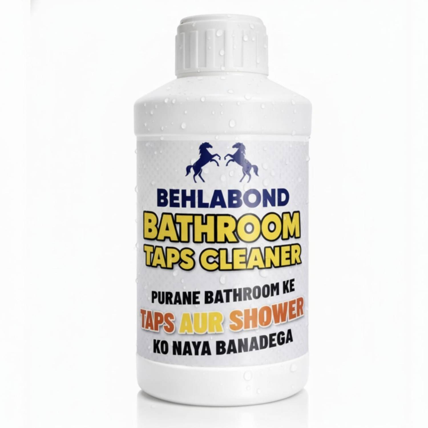 BEHLABOND Bathroom Tap and Shower Cleaner Liquid - Hard Water Stain & Limescale Remover