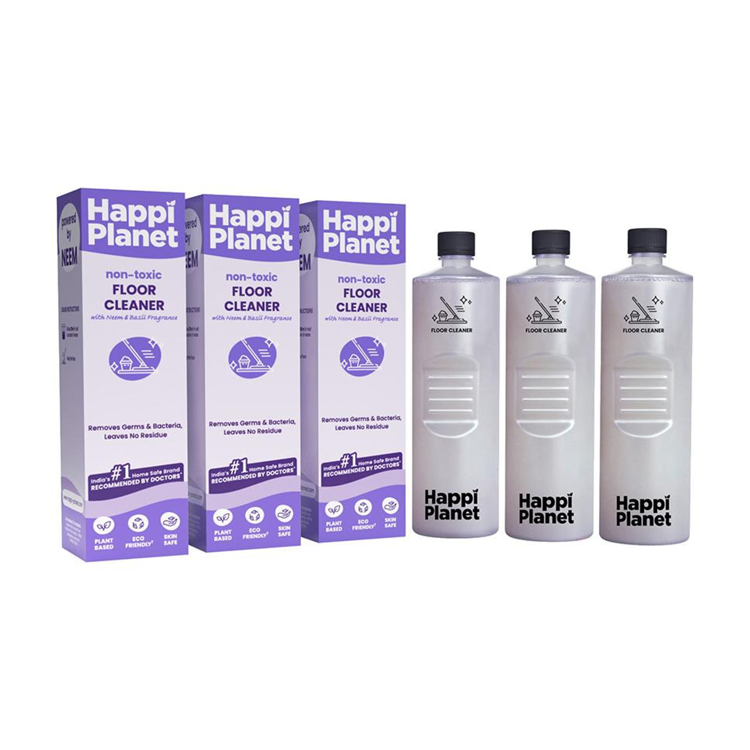 Image of Happi Planet | Eco-Friendly Floor Cleaner | 3L | Kills Germs & Bacteria