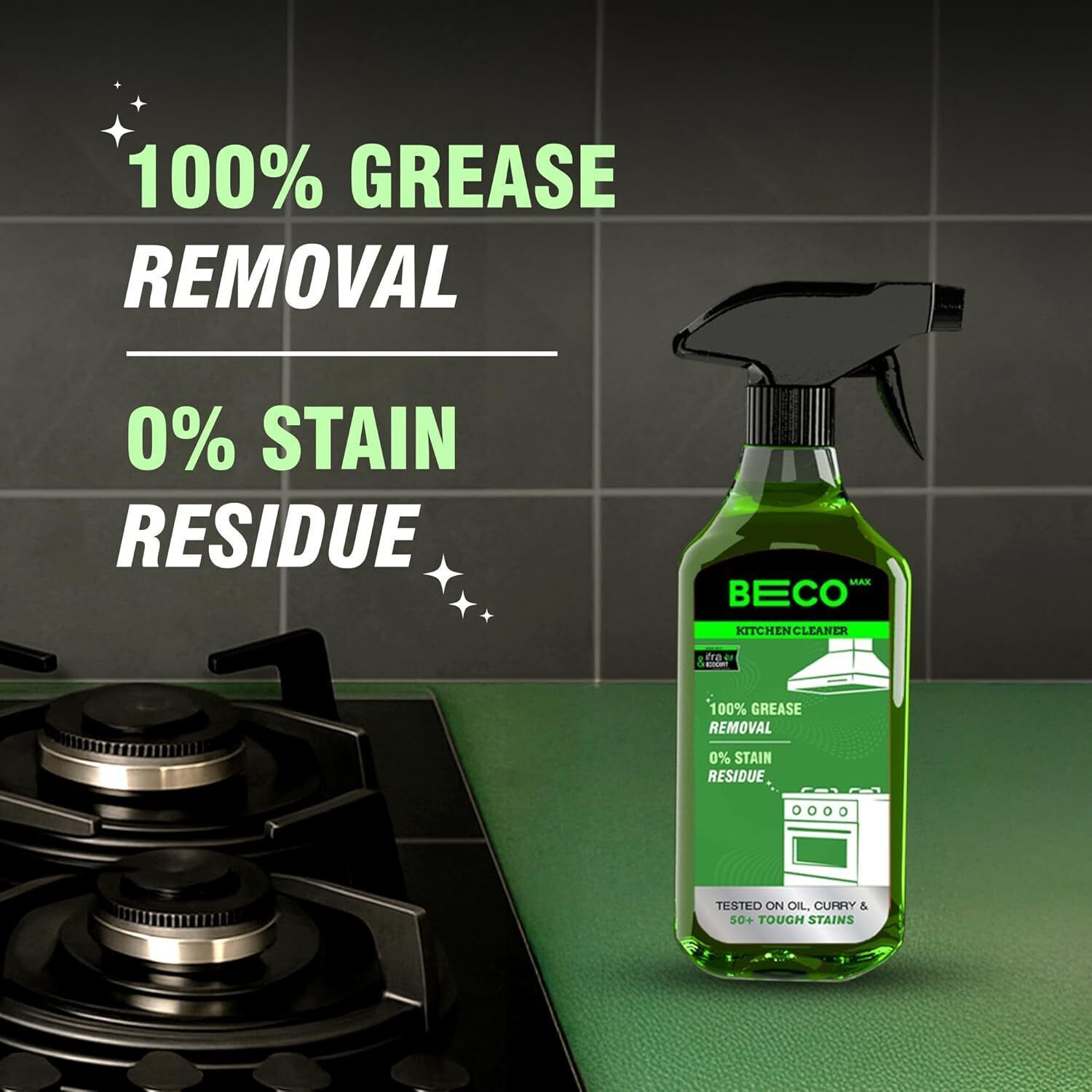 Image of Beco Max- Kitchen Cleaner-Instantly removes Tough Greases, No stains or residue Kitchen Cleaner