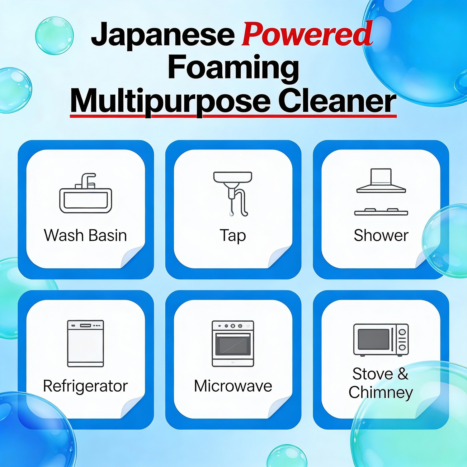 Image of M.Kaasa Japanese Multipurpuse Cleaner for Tiles, Sink, Bathroom, Floors & Hard Surfaces
