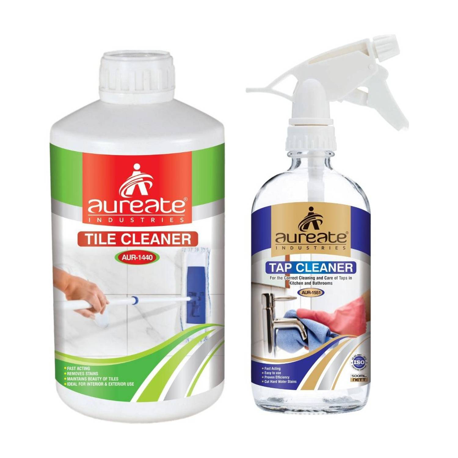Aureate Heavy Duty Tile Cleaner For Tiles & Ceramics & Tap Cleaner For Hardwater Stains