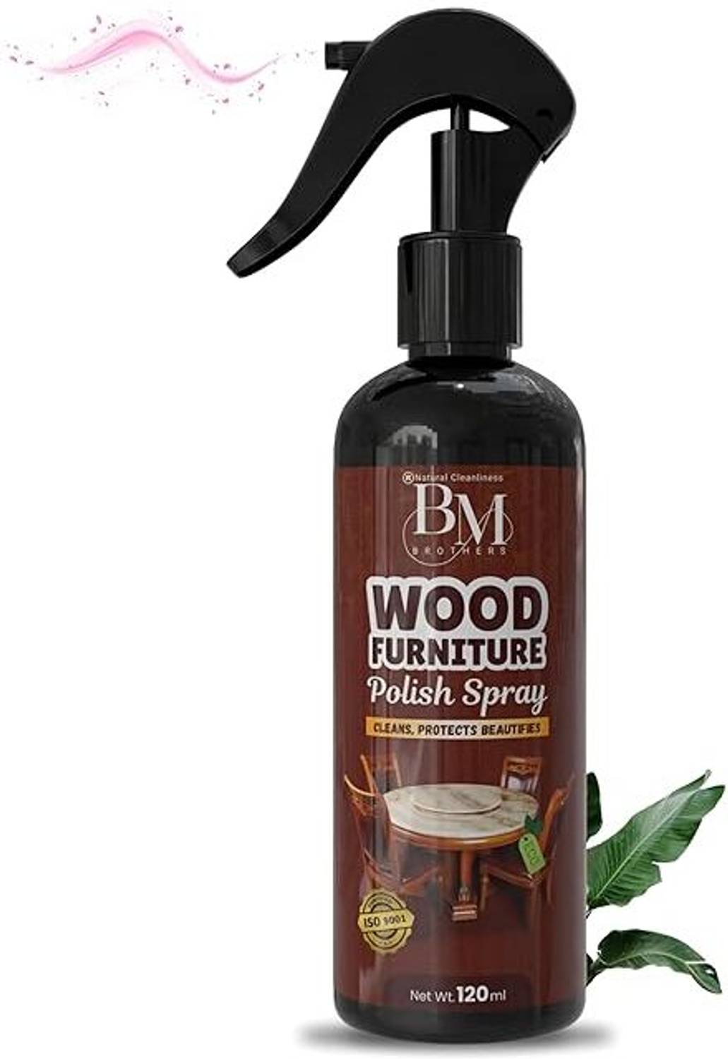 BM brothers Furniture Cleaner with Natural Beeswax Removes Dust,Shine & Protects Pack 01