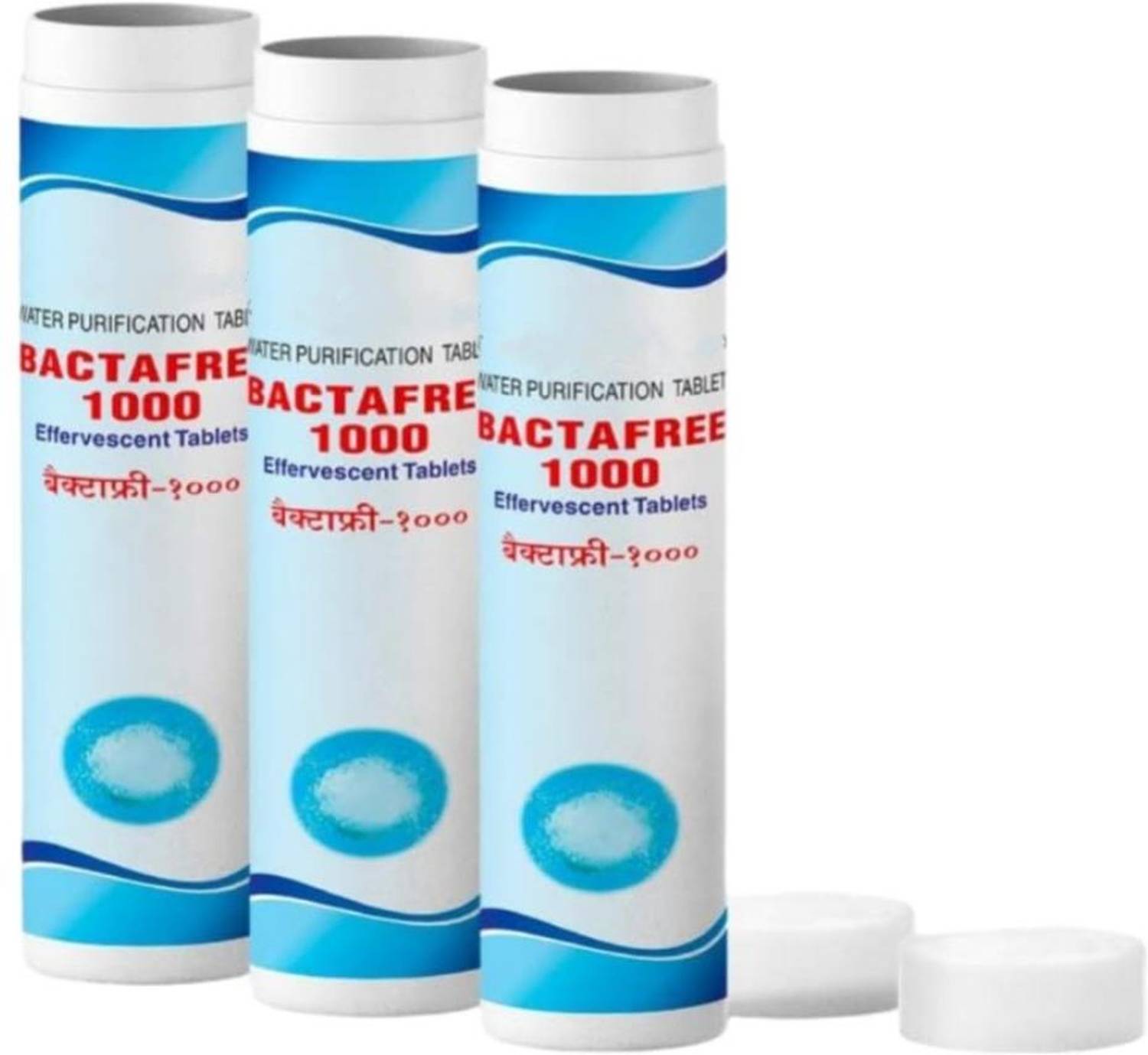 BACTAFREE 1000 Water Purification Tablet-Disinfectant for Water Tank-36 Tablets-Pack of 3