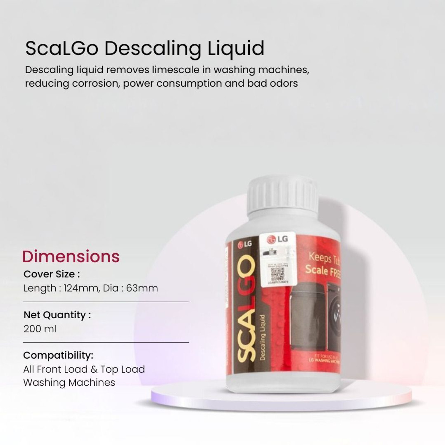 Image of MAG ScaLGo Descaling Liquid for Washing Machine, Anti-Scale Cleaner