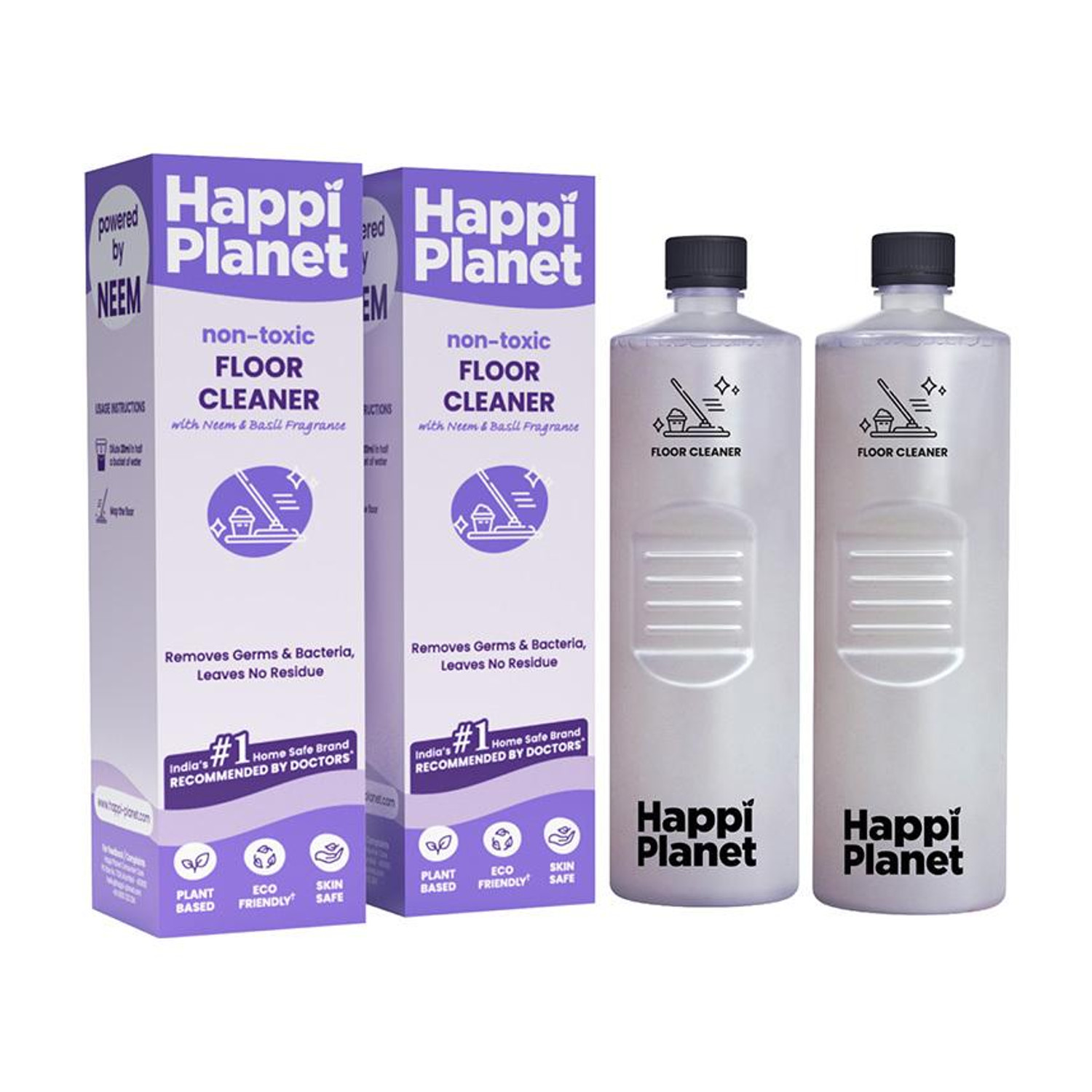 Image of Happi Planet | Eco-Friendly Floor Cleaner | 2L | Kills Germs & Bacteria