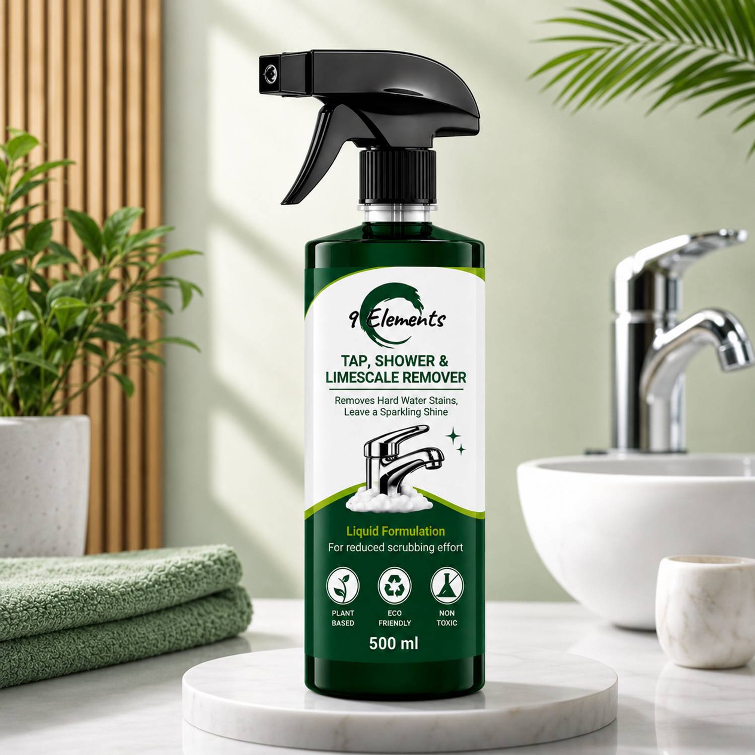 9 ELEMENTS Foaming Limescale Remover 500ml - Image 1