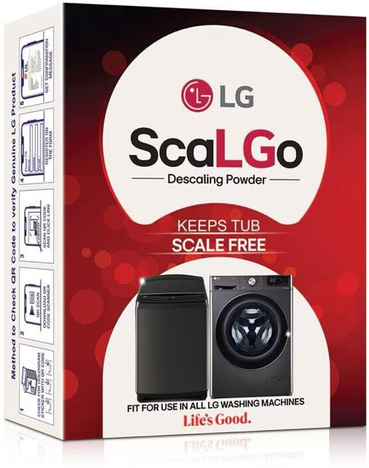 Image of scalegostore Washing machine drum cleaning powder compatible with LG SCALGO Dishwashing Detergent (300 g)