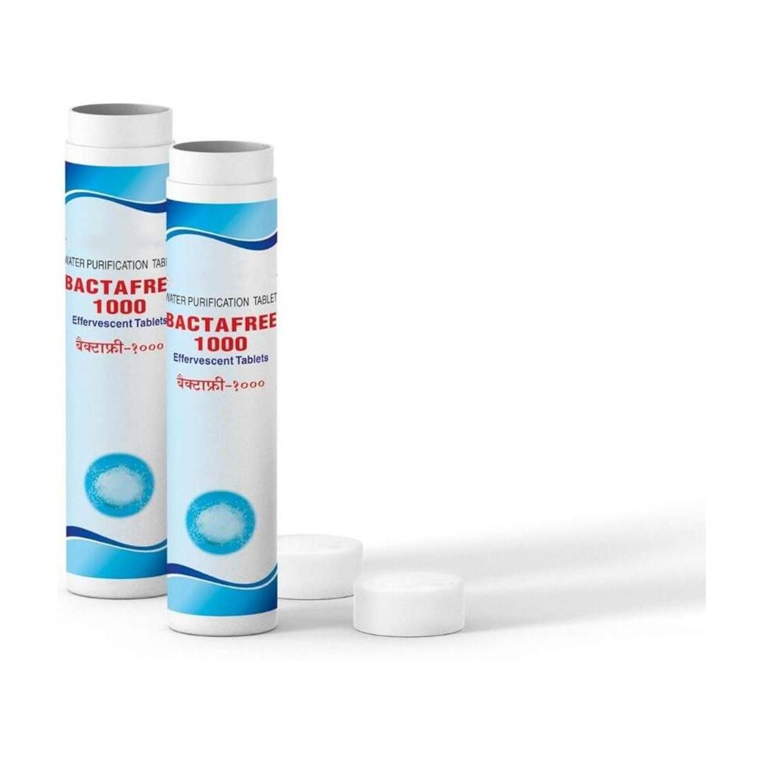 BACTAFREE 1000 Water Purification Tablets - Disinfectant tablet for Overhead and Underground Water Tank, Each Tablet for 1000 Litres, 24 Tablets Pack - 24,000 litres Purification, Pack of 2