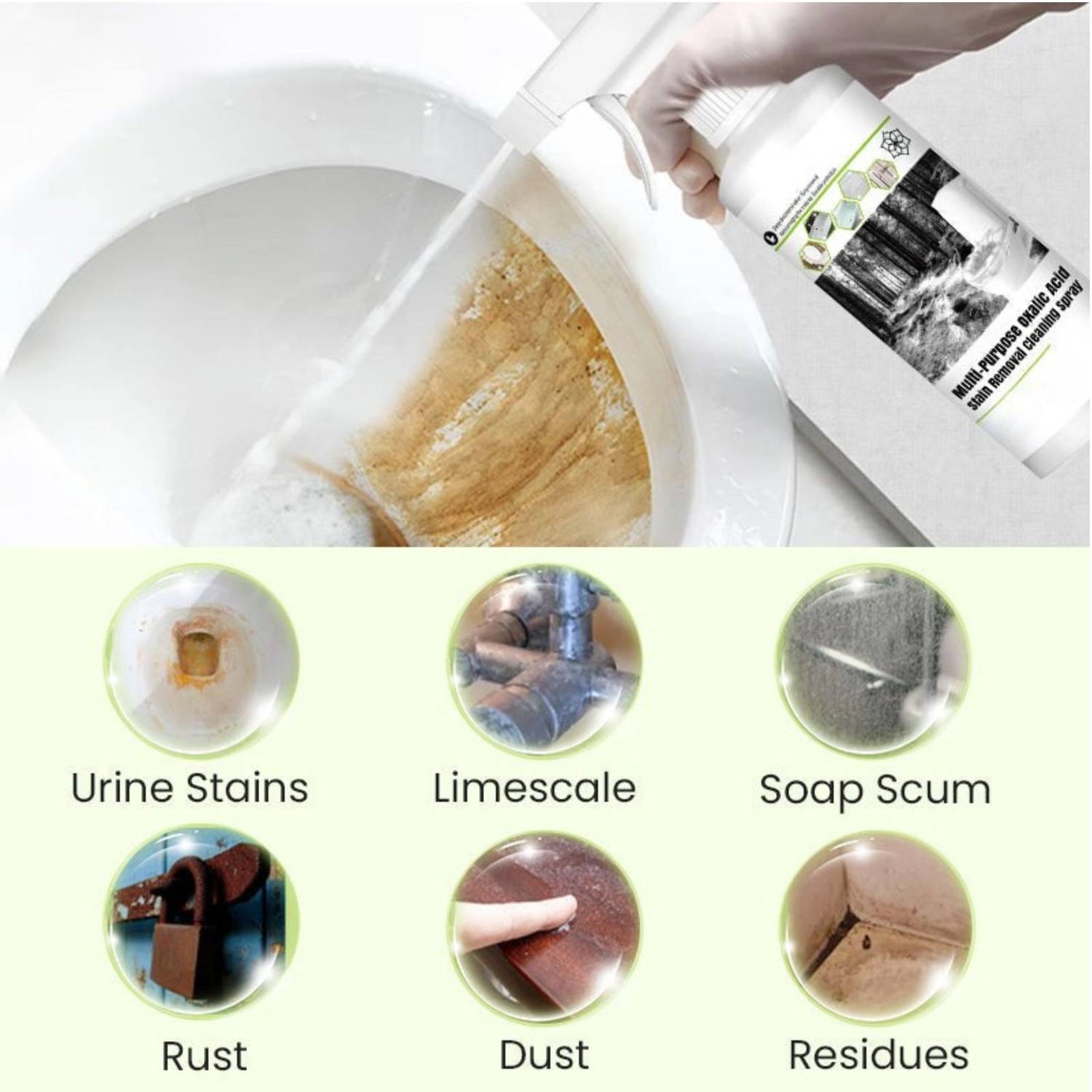 Airovia Stain Cleaning Spray for Toilet, Sink & Floor