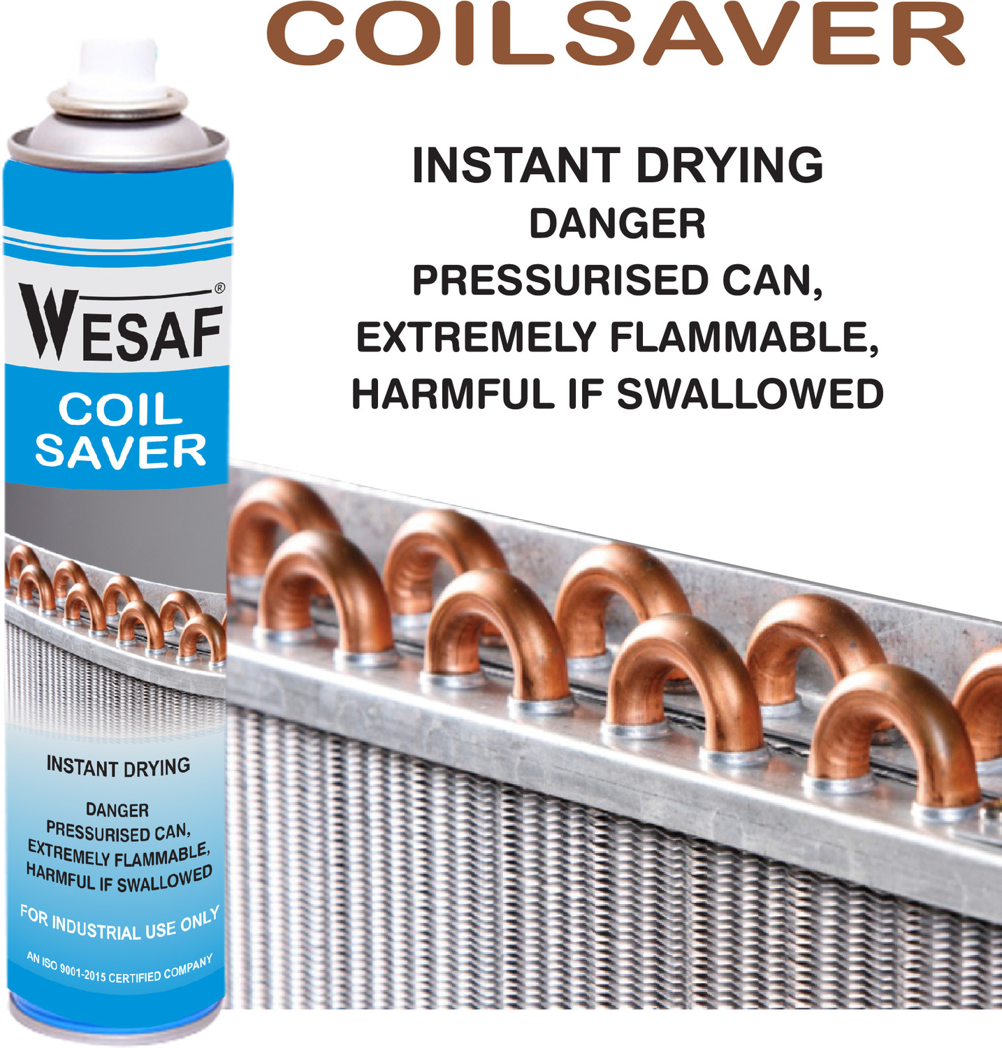 Image of wesaf Protect Ac Coil and Leak proof Instant Drying Anti Corrosive Grade-4264(300GM) AC Coil Saver Aqua Blue for A /C Coil Protector Spray Paint 300 ml