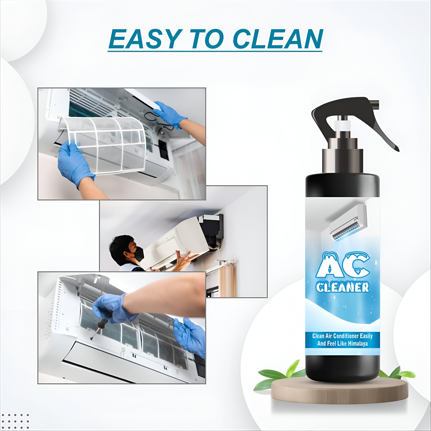 Image of Krysto AC Cleaner for Split & Window | Removes Dirt, Mold & Odors