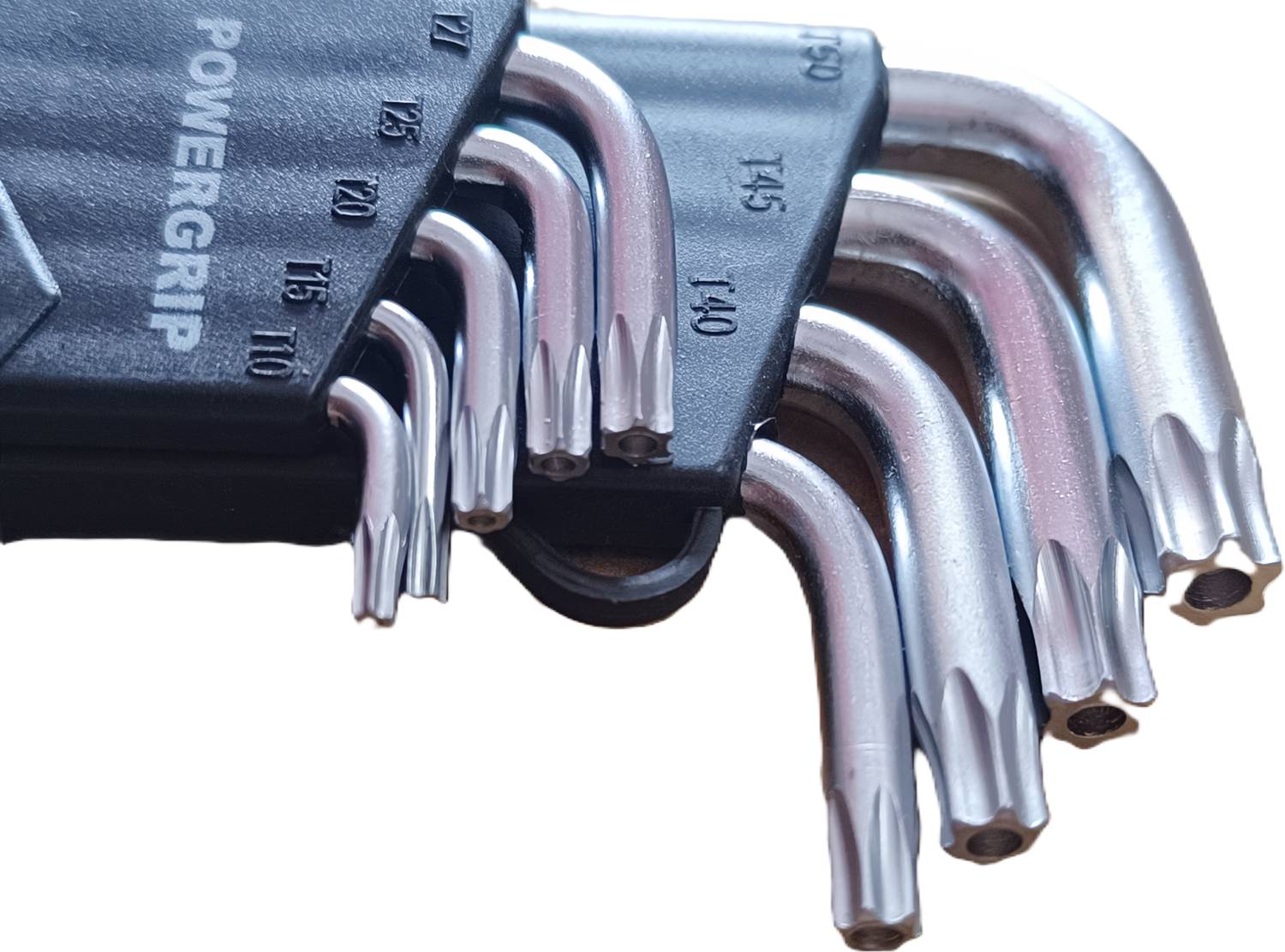 PGTX Powergrip Torx Key Long Set with hole T-10 to T-50 Tamper