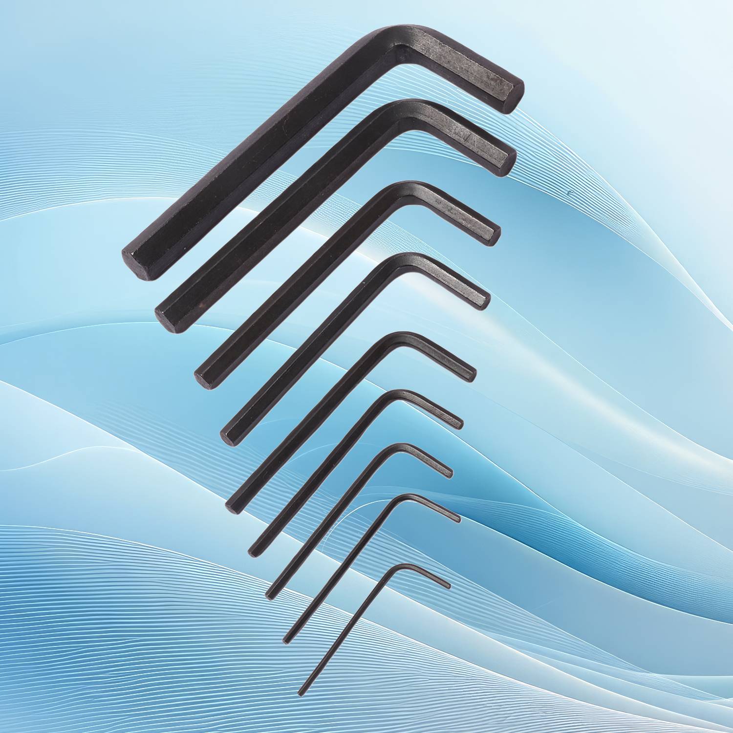 Flipkart SmartBuy Allen Wrench Key Set with LONG ARMS, METRIC, Hex