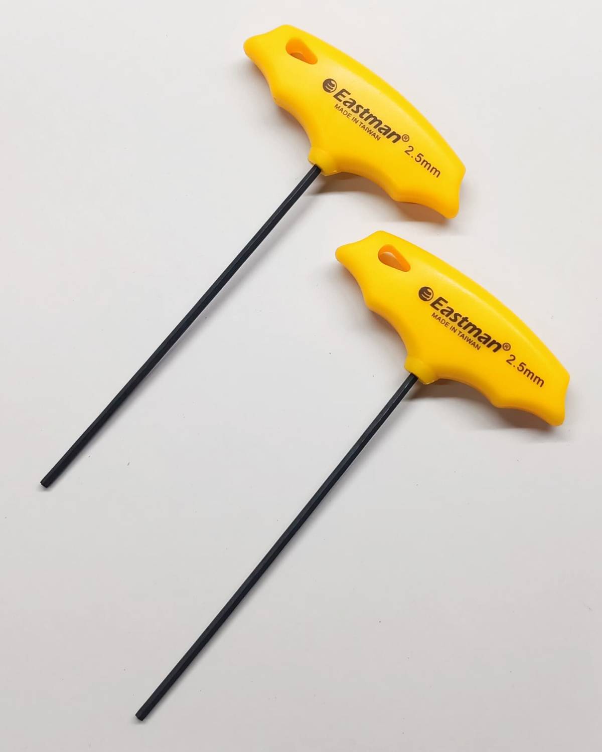 4MECH 2.5mm x 2 Chrome Vanadium Steel, Hardened Material T Type Hex Allen Key Allen Key Set
