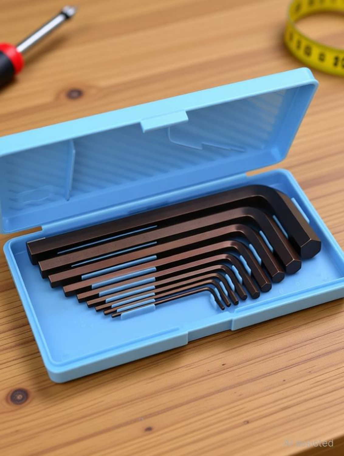 Image of ZIODIC Pcs-9 1 /8 inch L-Shape Allen Wrench Universal Key Hexagon Allen Key Set