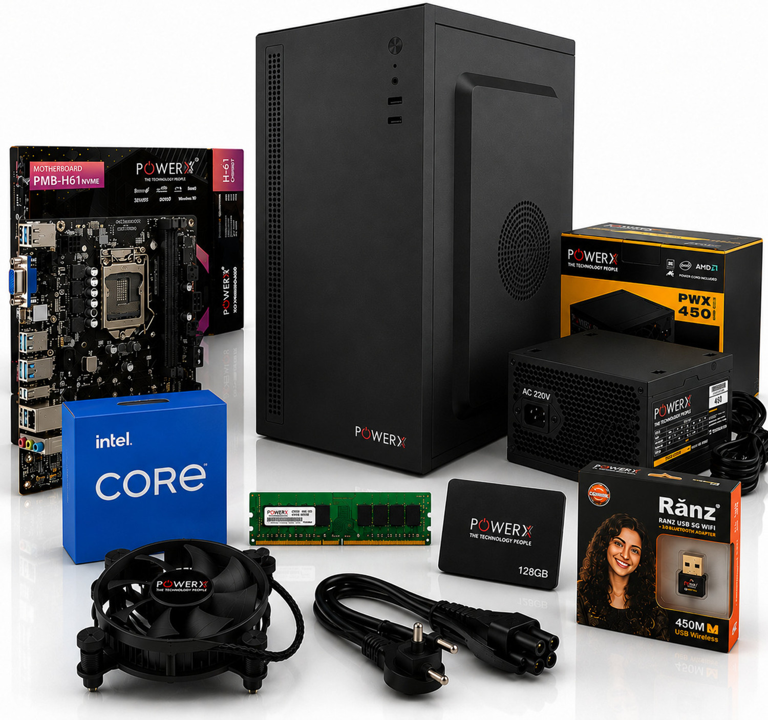 Image of Ambytek Vertex Core i3 (3rd Gen) (8 GB / 256 GB / Windows 10) Assembled Desktop Computer