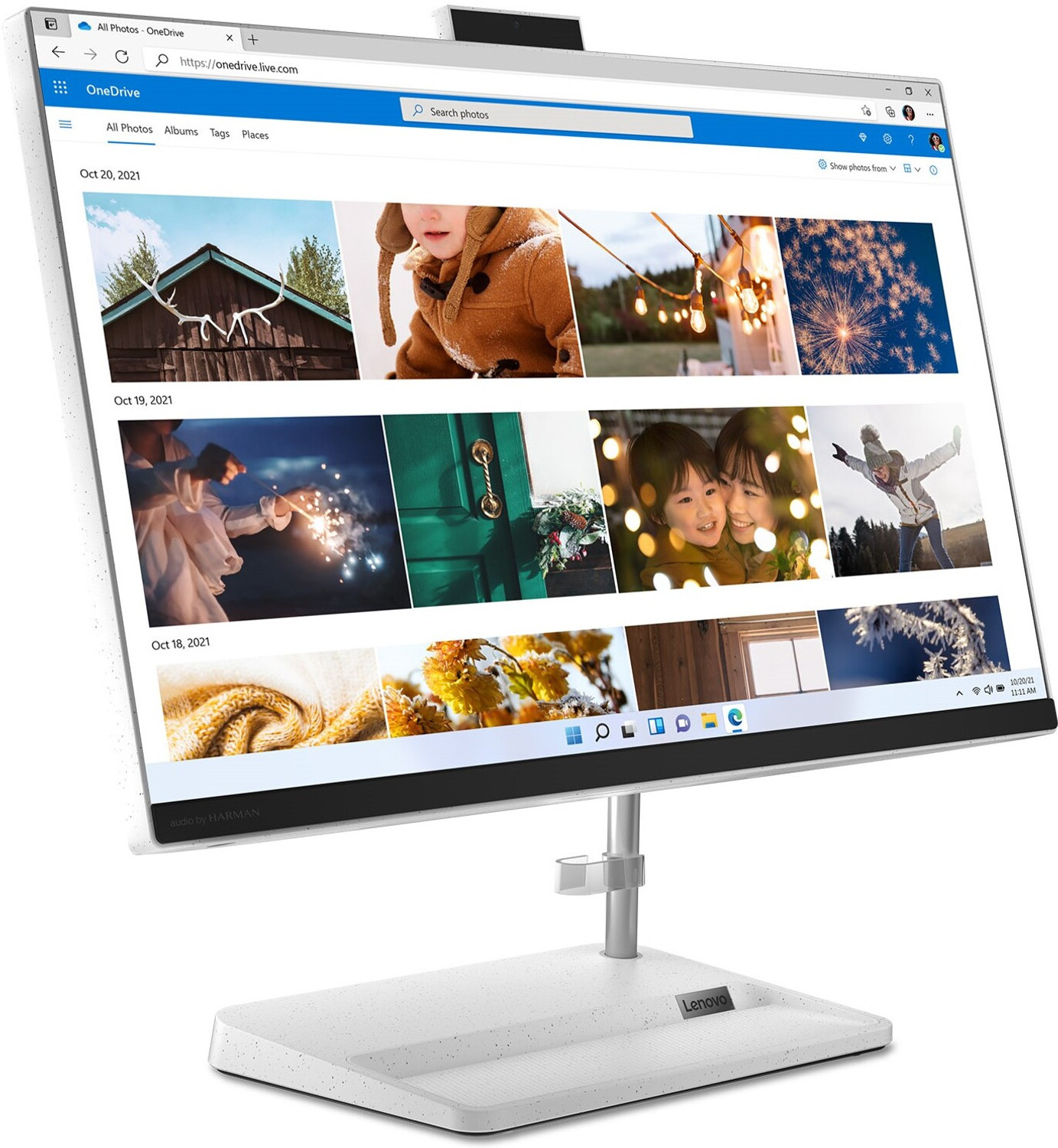 Image of Lenovo IdeaCentre Celeron Quad Core (8 GB DDR4 /512 GB SSD /Windows 11 Home /Integrated Intel UHD Graphics /23.8 Inch Screen /24IAP7)