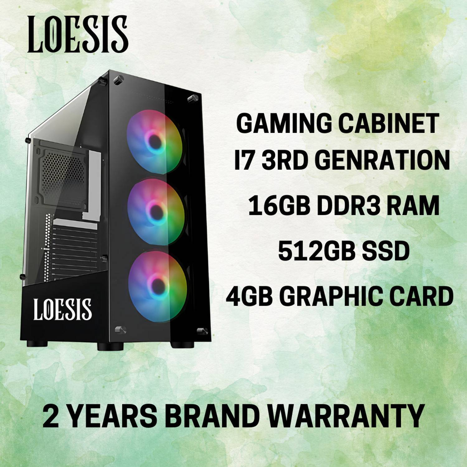 LOESIS Gaming Series Core i7 16GB 512GB SSD 19 Inch - Image 2