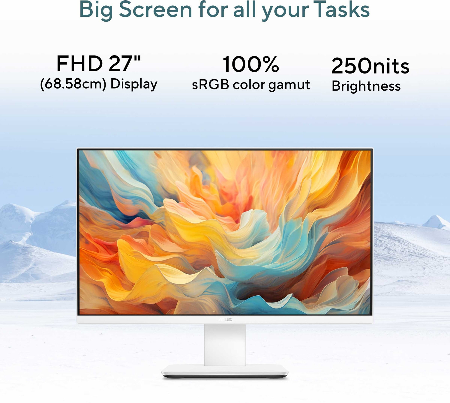 Image of ASUS AiO V400 Series,(2026) with Office 2024 + M365 Basic*, (i5 14th Gen) Core 5 (16 GB DDR5 /1 TB SSD /Windows 11 Home /27 Inch Screen /V470VA-KWC5004WS)