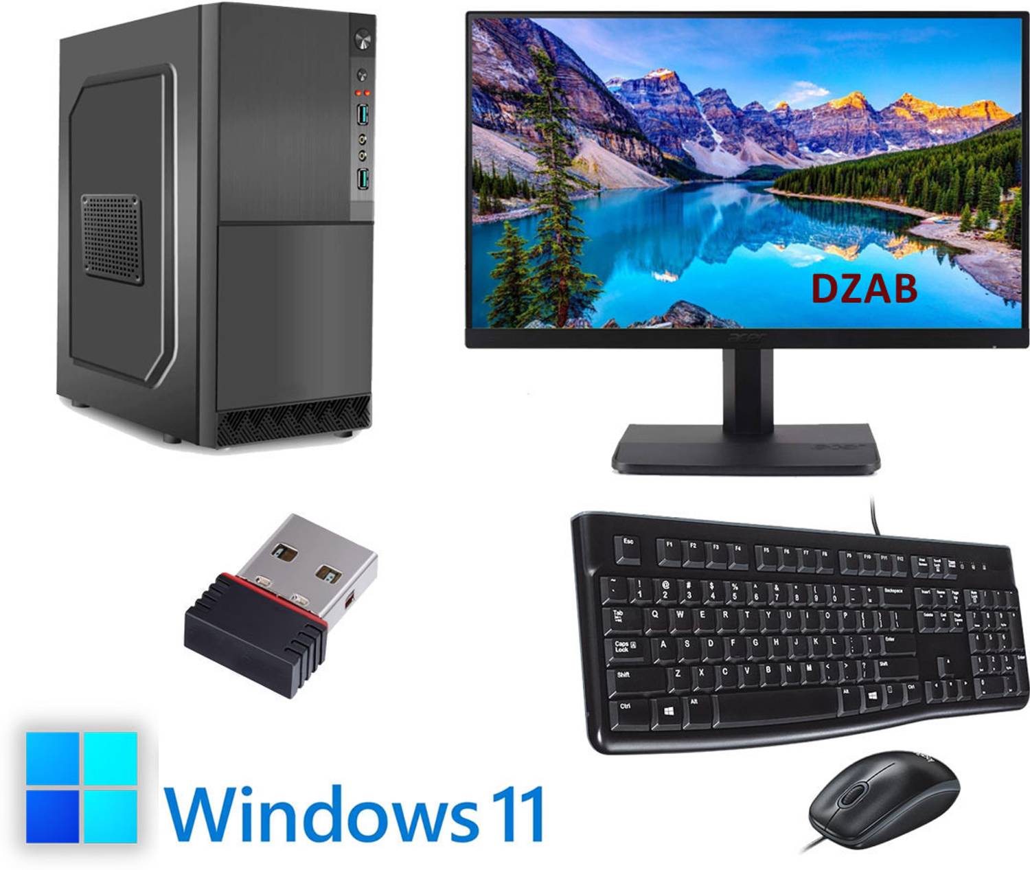 DZAB Intel Core i5 (8 GB DDR3/500 GB/128 GB SSD/Windows 11 Home/1