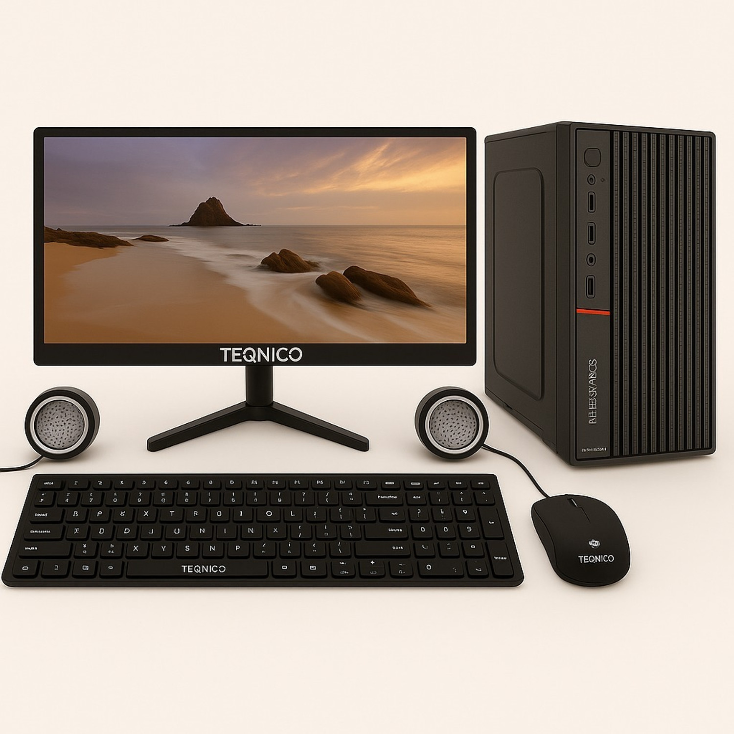 Image of TECNICO Core i5 2400 Core i5 (16 GB DDR4 /256 GB SSD /Windows 11 Home /20 Inch Screen /Desktop Computer Set, Core i5 2400, 16GB RAM, 256GB SSD, 20-inch Monitor)