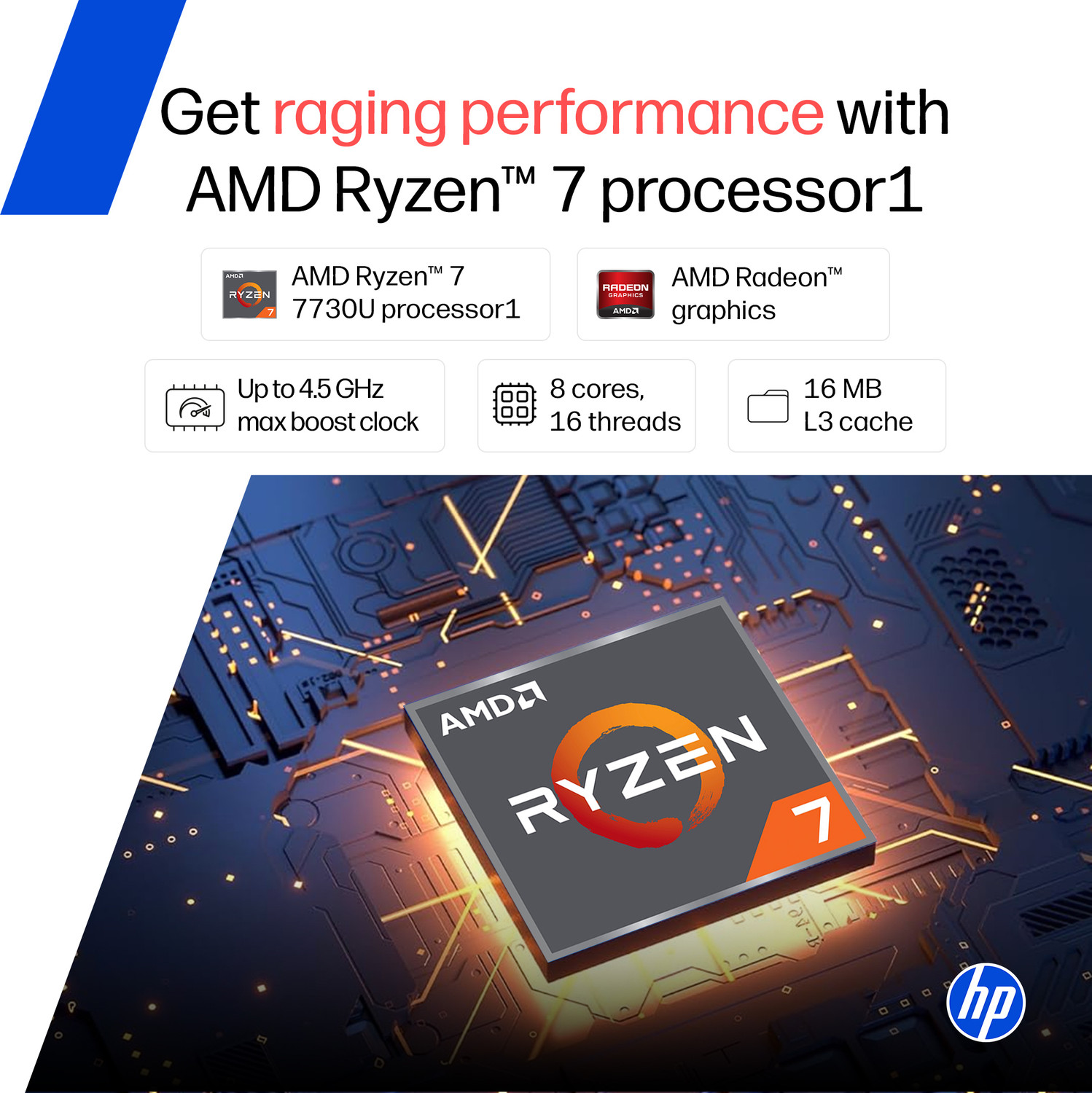Image of HP All in One Ryzen 7 (16 GB DDR4 /512 GB SSD /Windows 11 Home /23.8 Inch Screen /Cr 0023) with MS Office