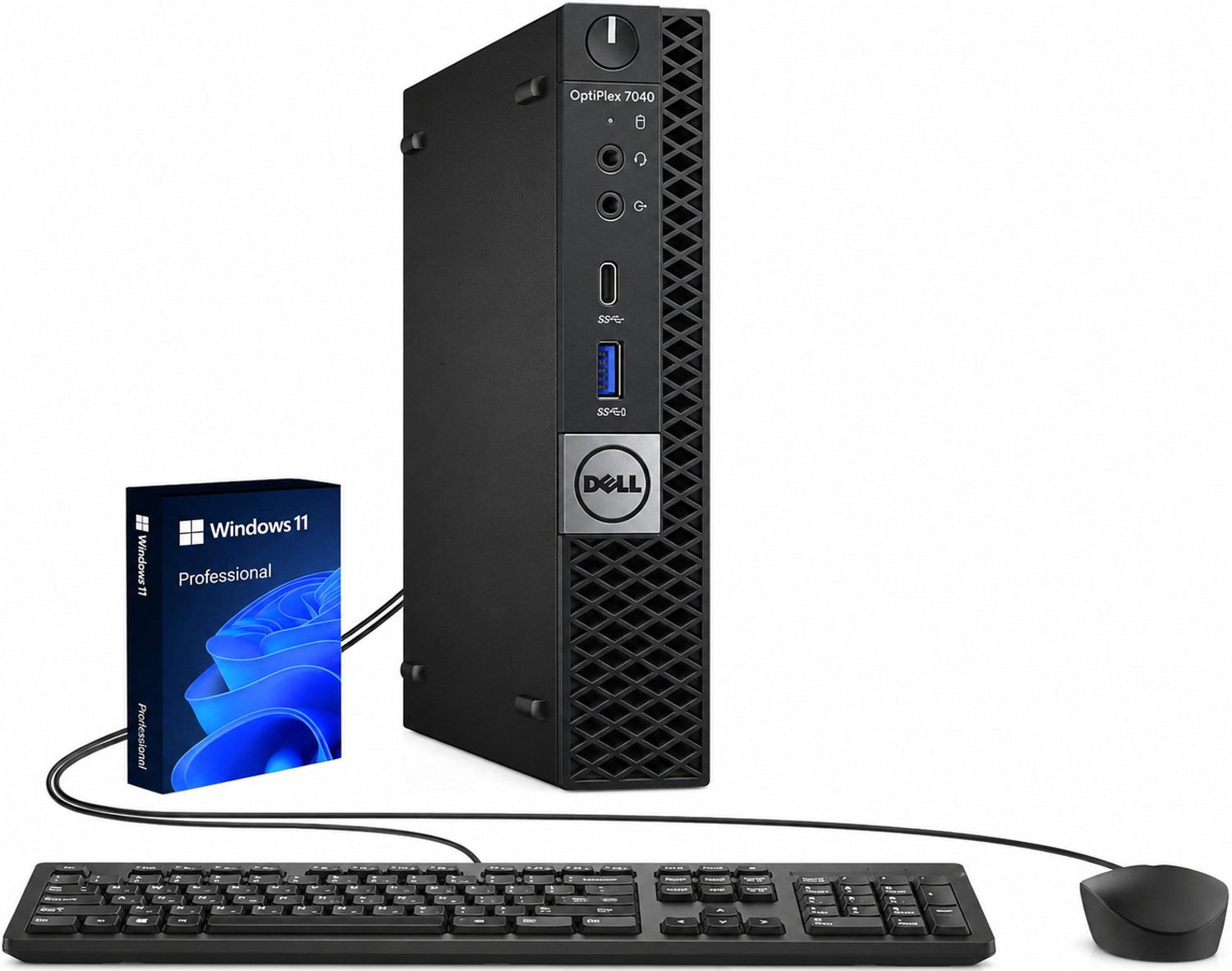 Image of DELL 6th genrations Core i5 (6th Gen) (8 GB DDR4 /256 GB SSD /Windows 11 Home /22 Inch Screen /(54.6cm) Full HD IPS Monitor,100Hz Refresh Rate, 5ms Response, HDMI & VGA Ports,) with MS Office