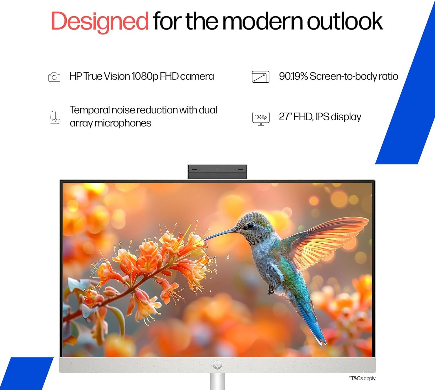 Image of HP All-in-One 27 Core i3 (8 GB DDR4 /512 GB SSD /Windows 11 Home /27 Inch Screen /27-cr0902 / 27-cr0906)