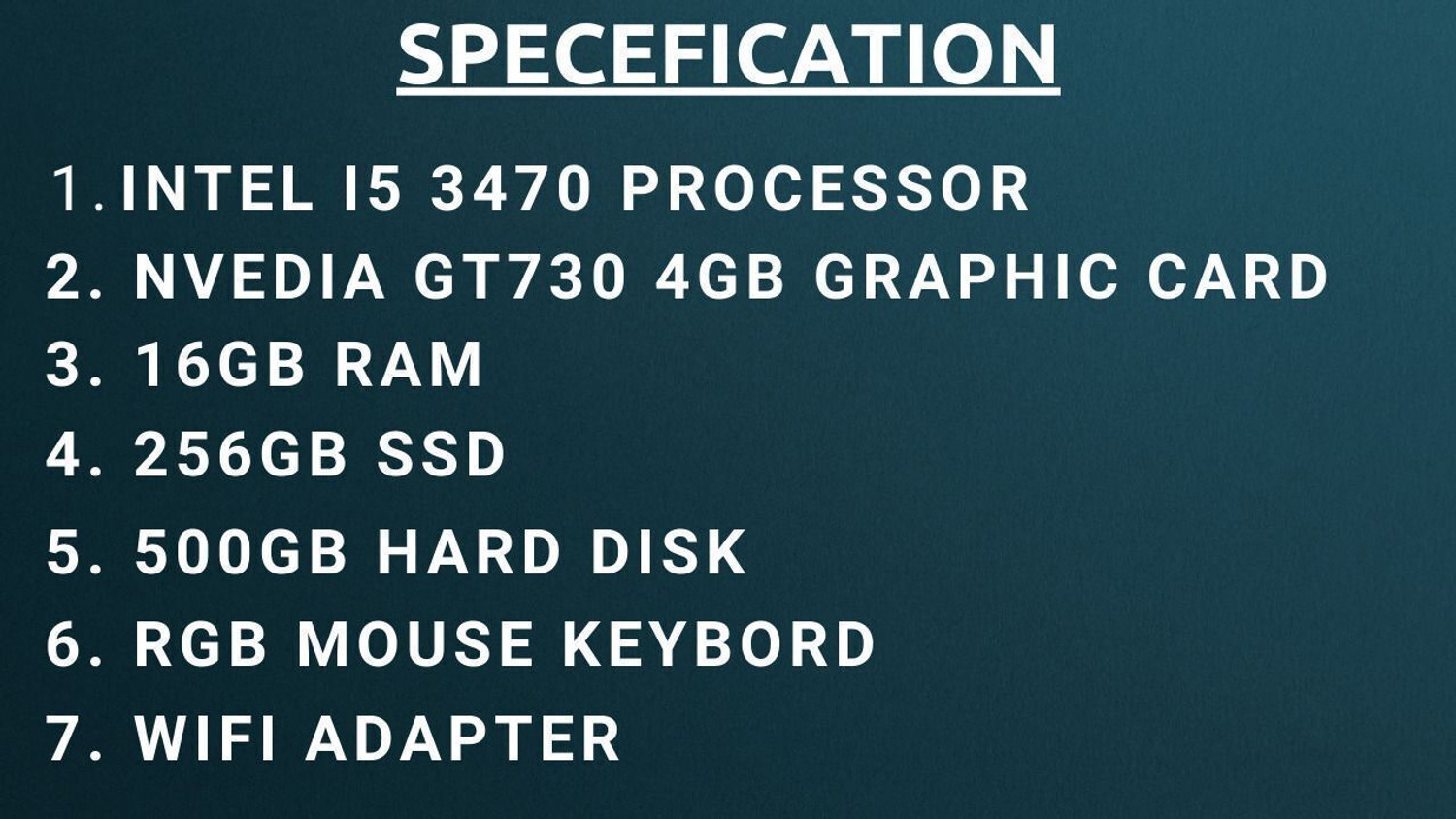 Image of LUISA GAMING ICECAP Core i5 (16 GB Unified /500 GB /256 GB SSD /Windows 11 Home /4GB GRAPHIC CARD /22 Inch Screen /Icecap i5-4gb Graphic-16gb Ram-256Gb Ssd-500Gb Hdd-22In Display-Keybord Mouse) with MS Office