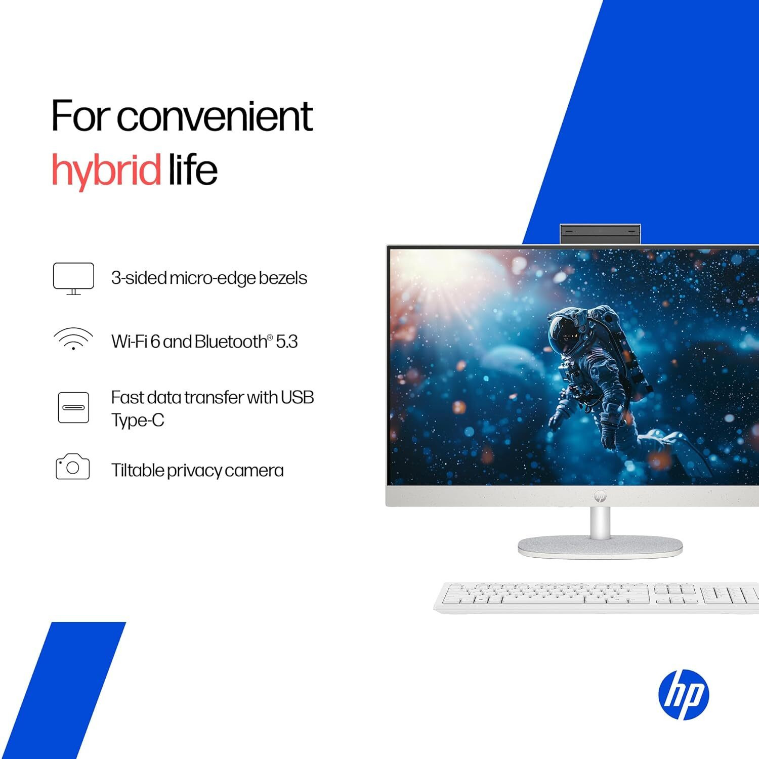 Image of HP All-in-One 27 Core i3 (8 GB DDR4 /512 GB SSD /Windows 11 Home /27 Inch Screen /27-cr0902 / 27-cr0906)