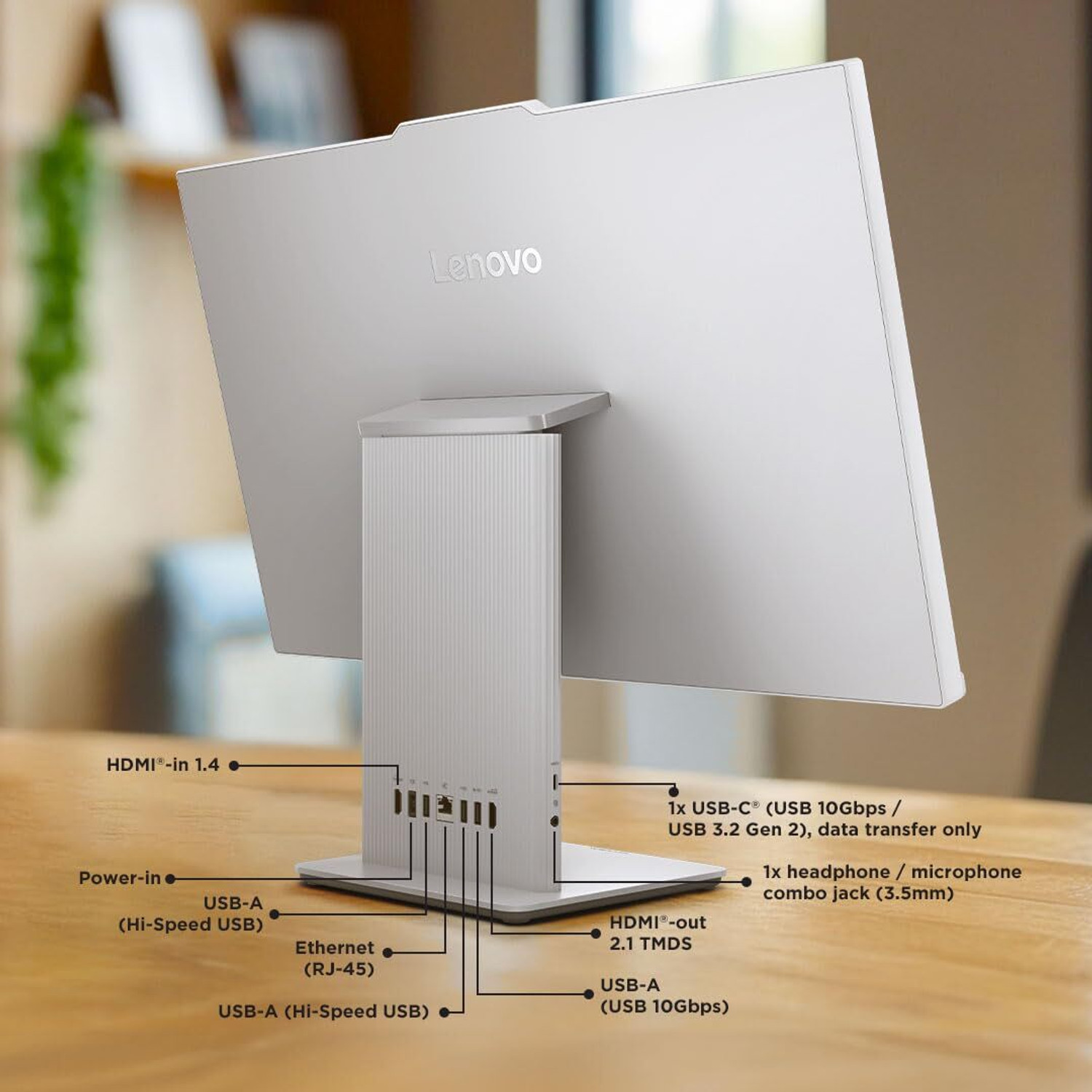 Image of Lenovo 24IRH9 Core i7 (24 GB Unified /1024 GB SSD /Windows 11 Home /24 Inch Screen /IdeaCentre AIO) with MS Office
