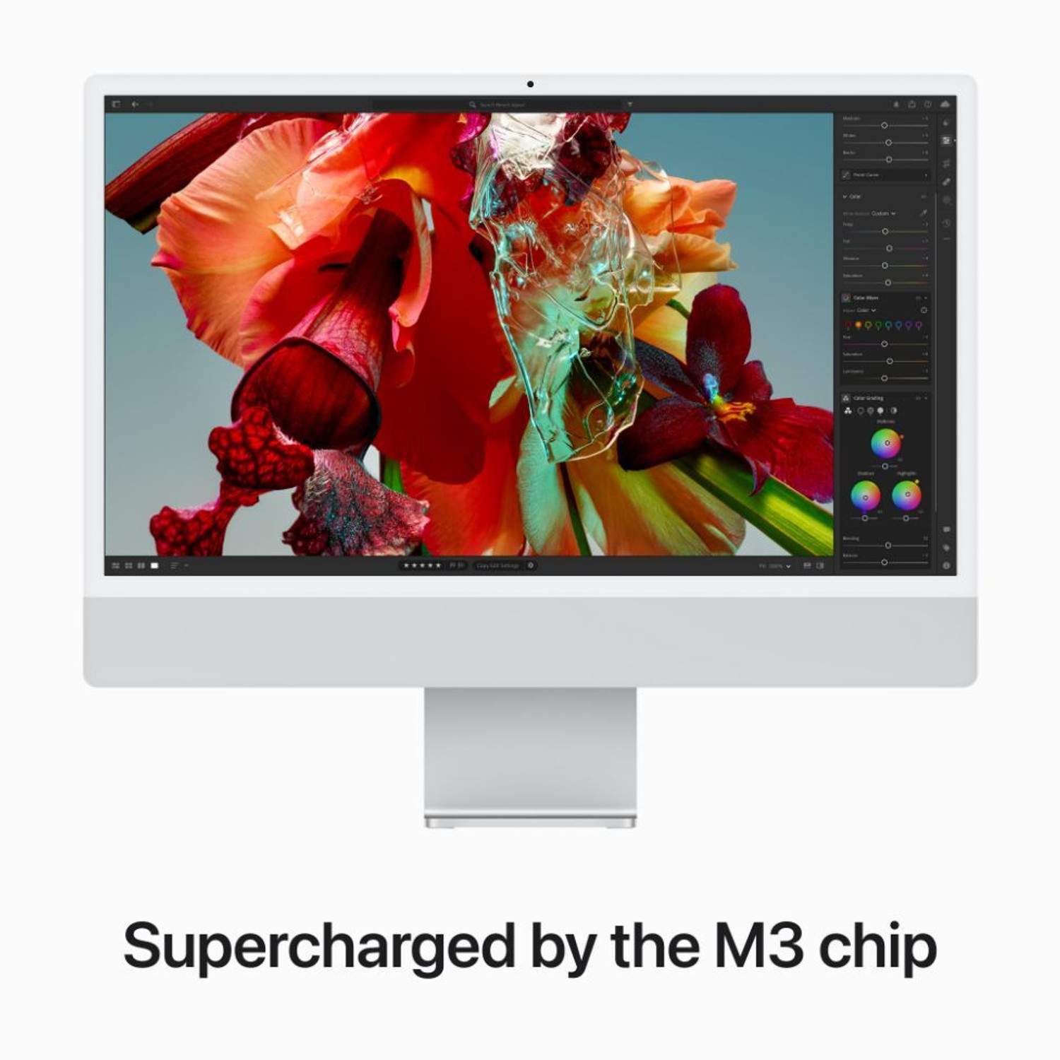 Image of Apple iMac M3 (8 GB Unified /256 GB SSD /macOS Sonoma /24 Inch Screen /MQR93HN /A)