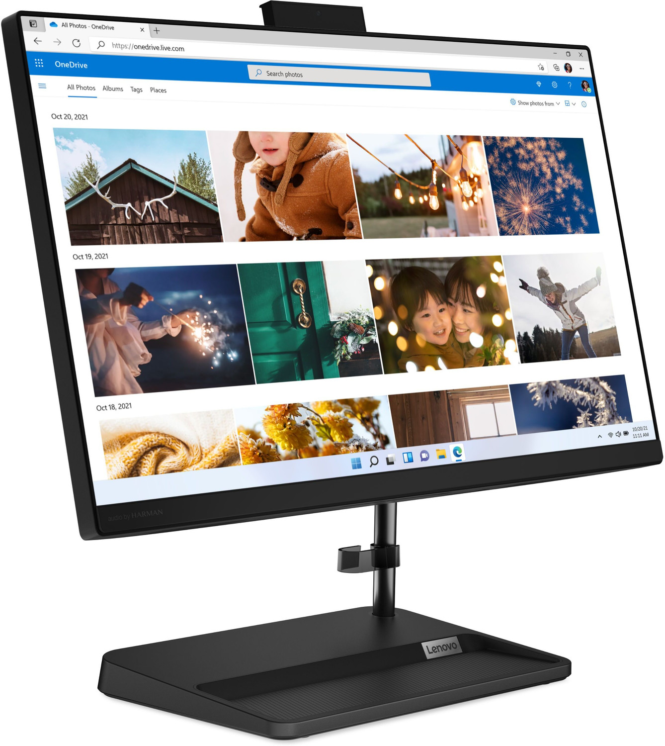 Image of Lenovo IdeaCentre Celeron Quad Core (8 GB DDR4 /512 GB SSD /Windows 11 Home /21.5 Inch Screen /22IAP7)