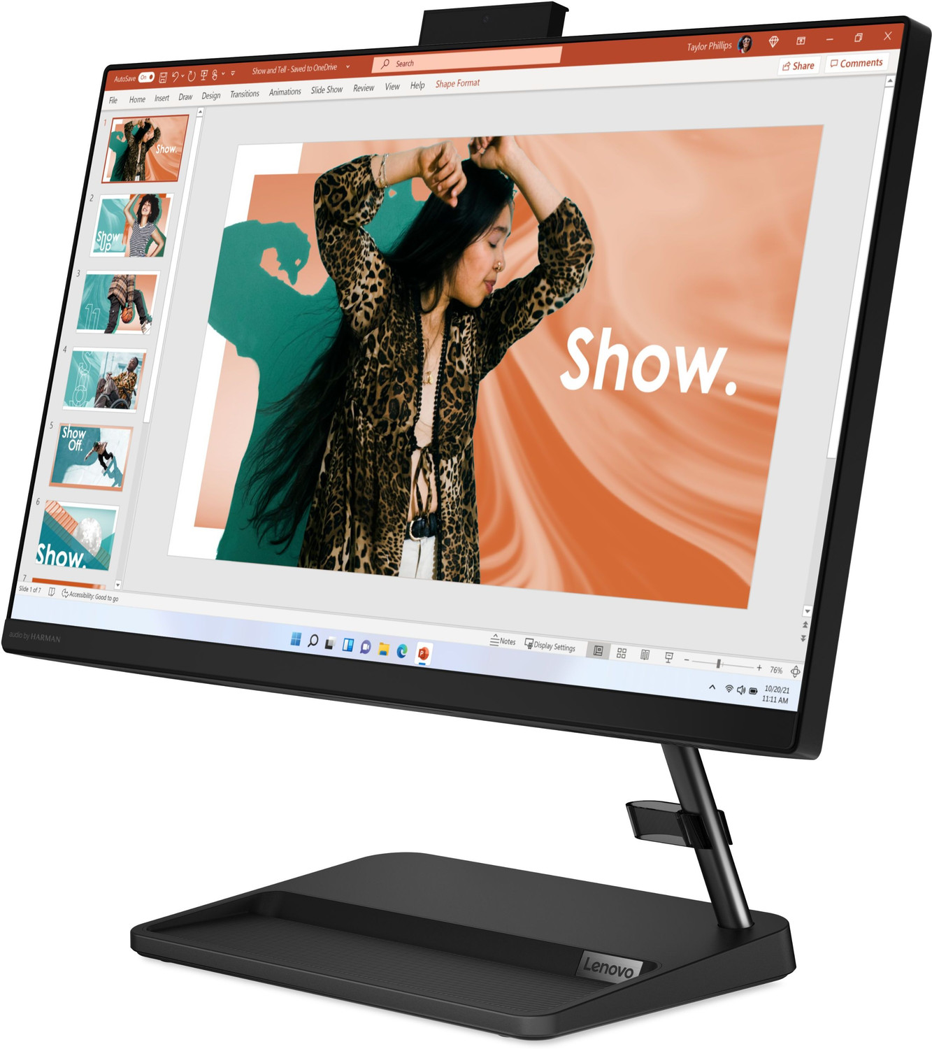 Image of Lenovo IdeaCentre Celeron Quad Core (8 GB DDR4 /512 GB SSD /Windows 11 Home /21.5 Inch Screen /22IAP7)